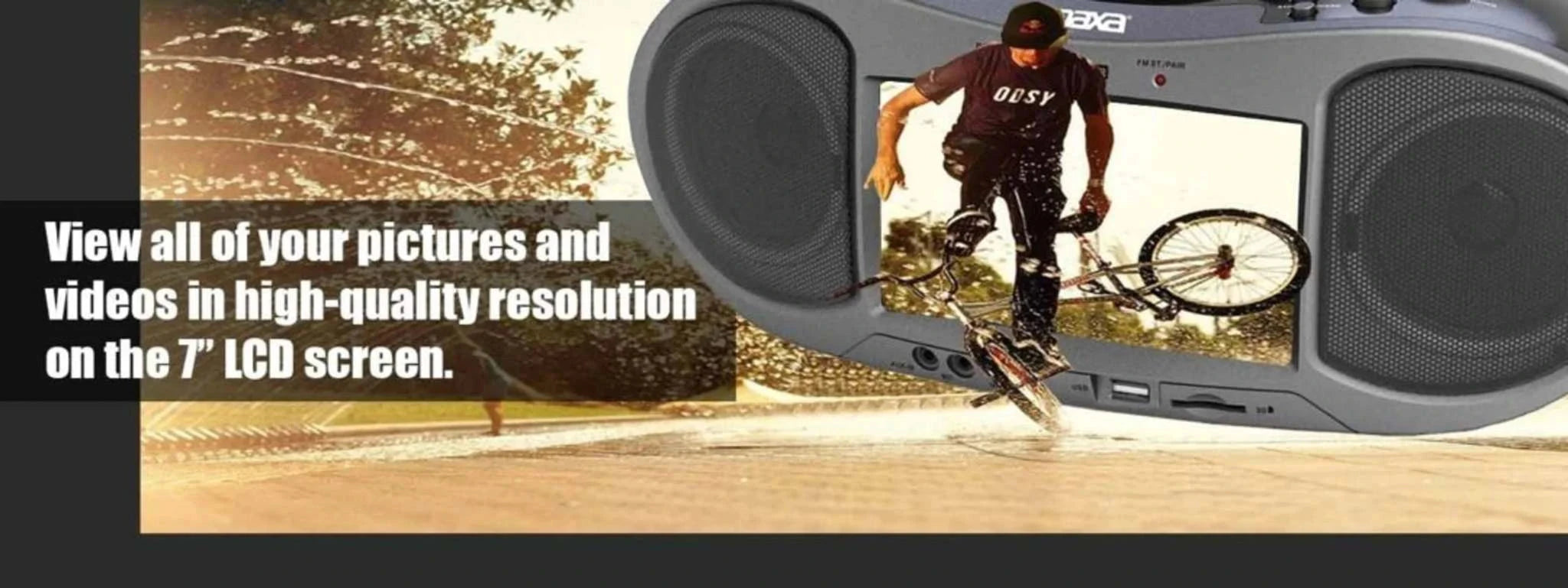 Bluetooth DVD Boombox by Tech Essentials