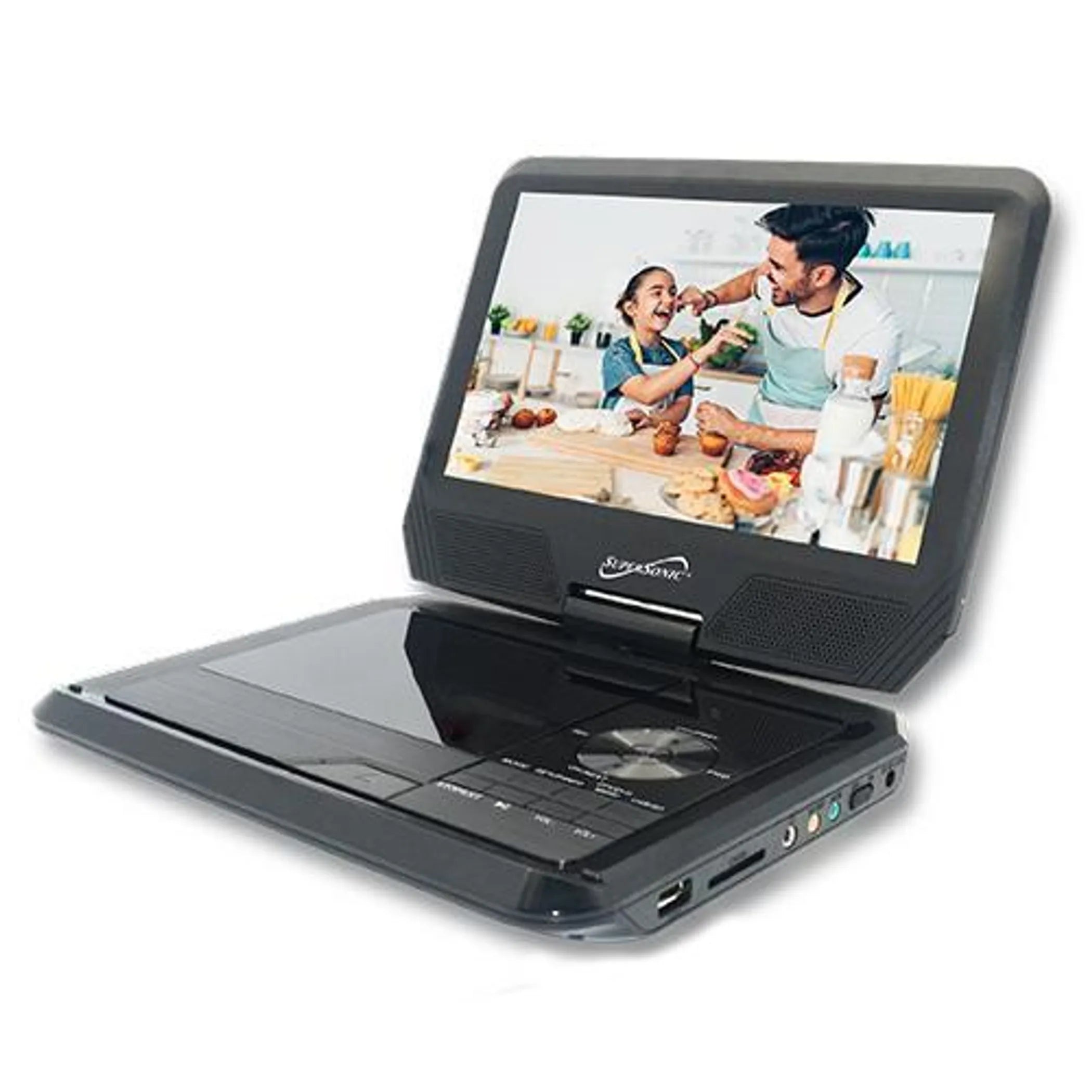 Portable DVD Player With Digital TV, USB/SD Inputs & Swivel Display by Tech Essentials