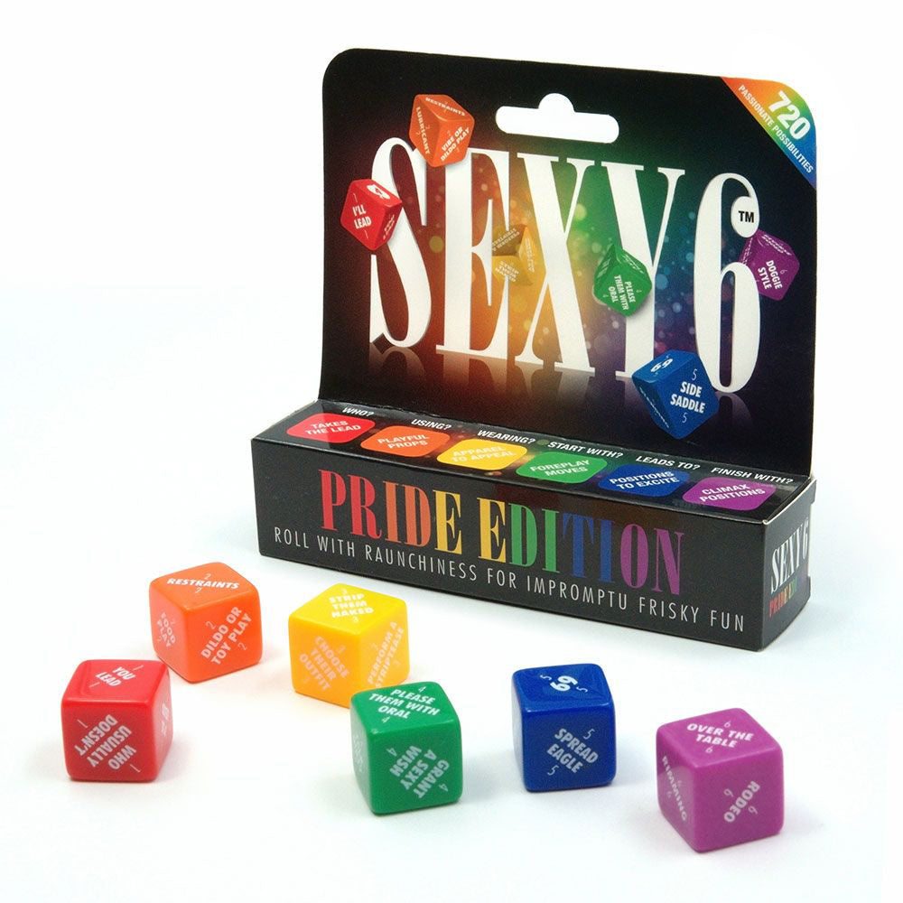Sexy 6 Dice - Pride Edition by Games, Novelties, & Party Supplies