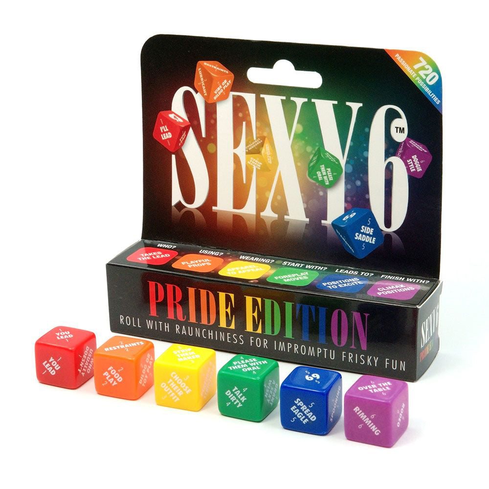 Sexy 6 Dice - Pride Edition by Games, Novelties, & Party Supplies