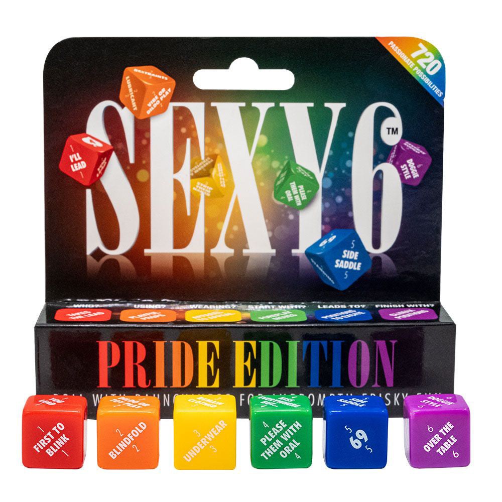 Sexy 6 Dice - Pride Edition by Games, Novelties, & Party Supplies