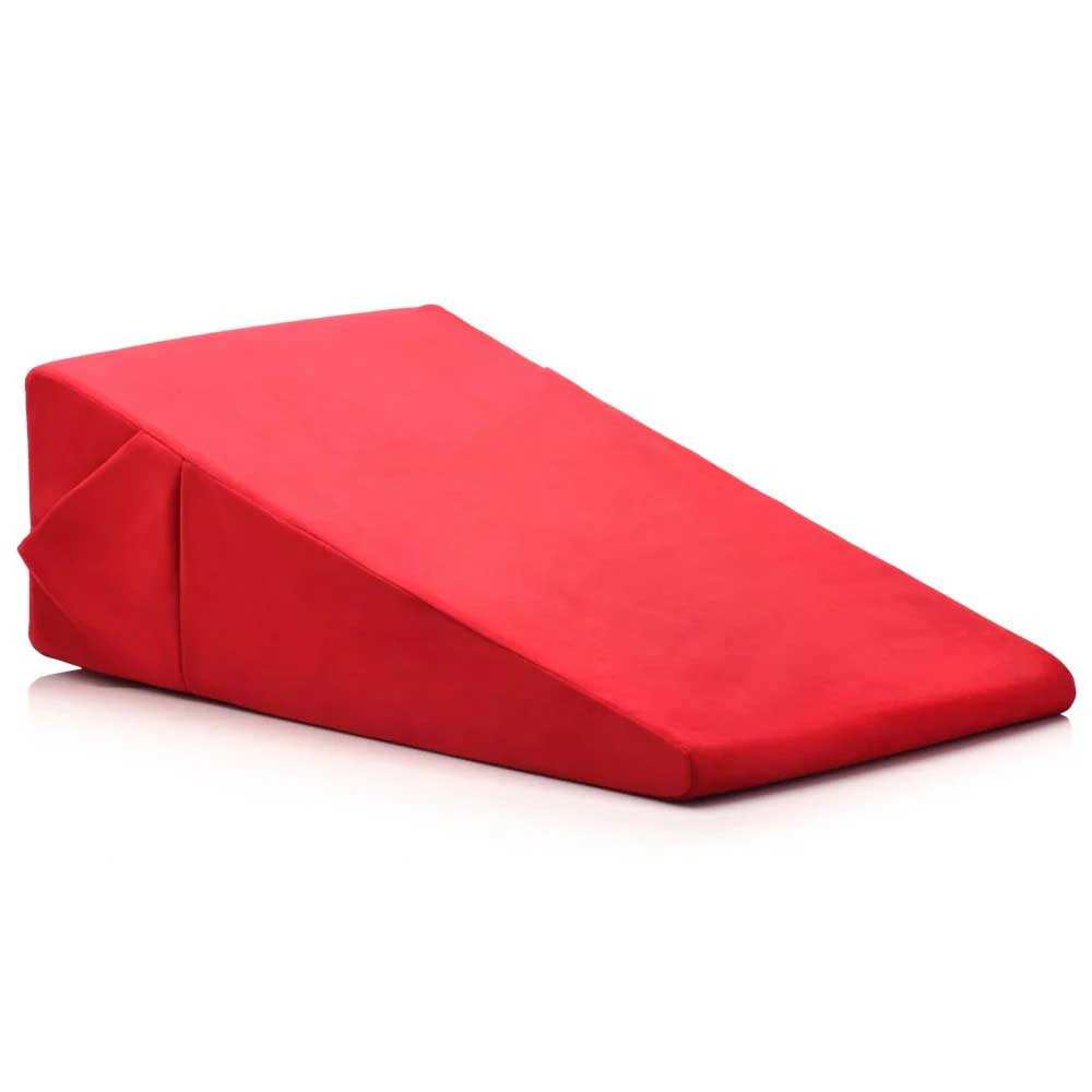 Red XL-Love Cushion Large Wedge Pillow for enhanced intimacy and comfort.