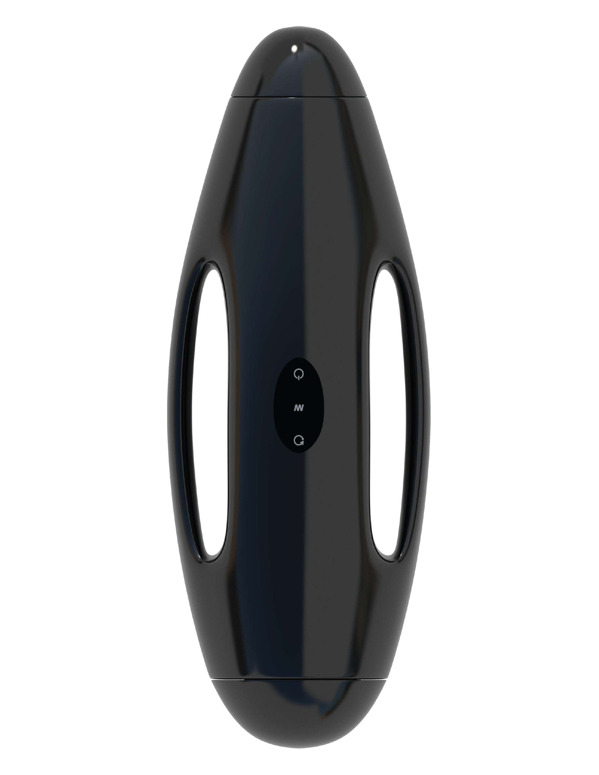 Compact black Fetish Fantasy Extreme International travel-friendly sex machine with dual handle grips and control buttons.