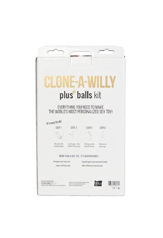 Clone-a-Willy Kits packaging for personalized vibrating silicone replicas.