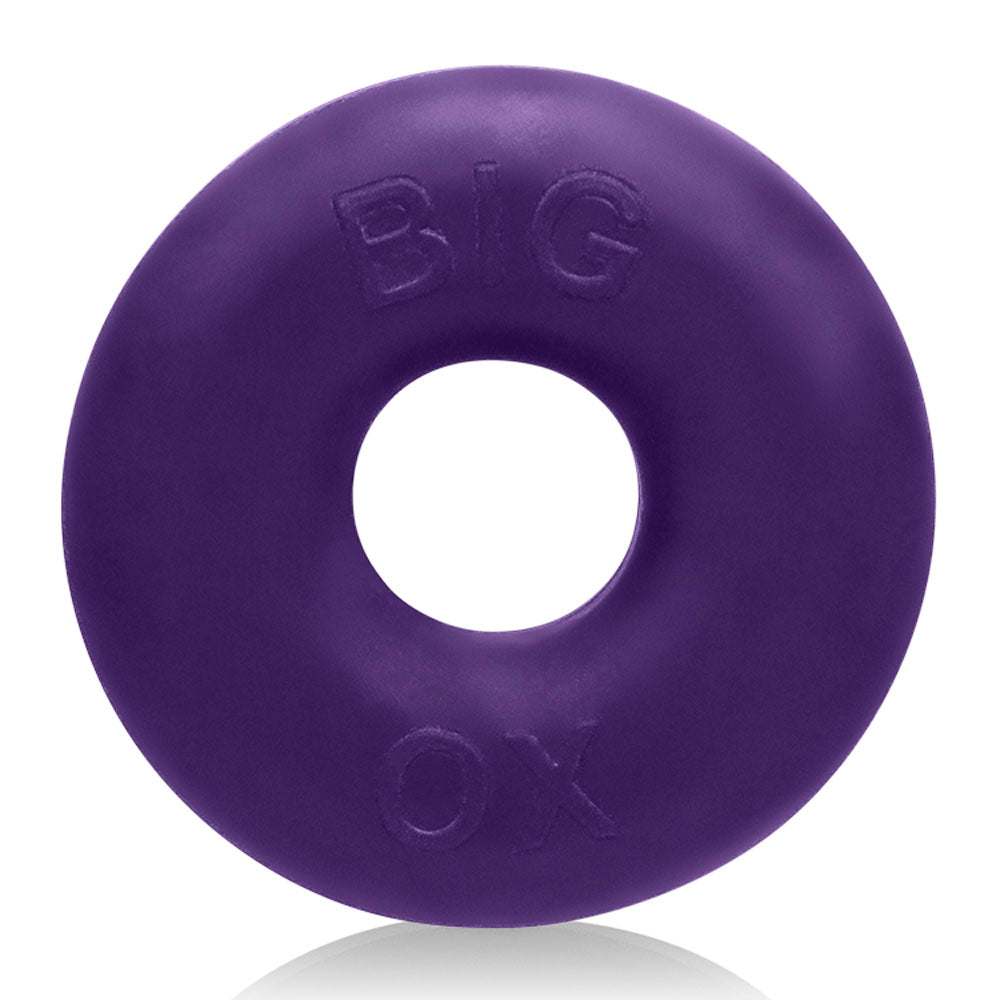 Oxballs Big Ox Cockring in eggplant ice color made of stretchy silicone with thick design for enhanced girth and comfort