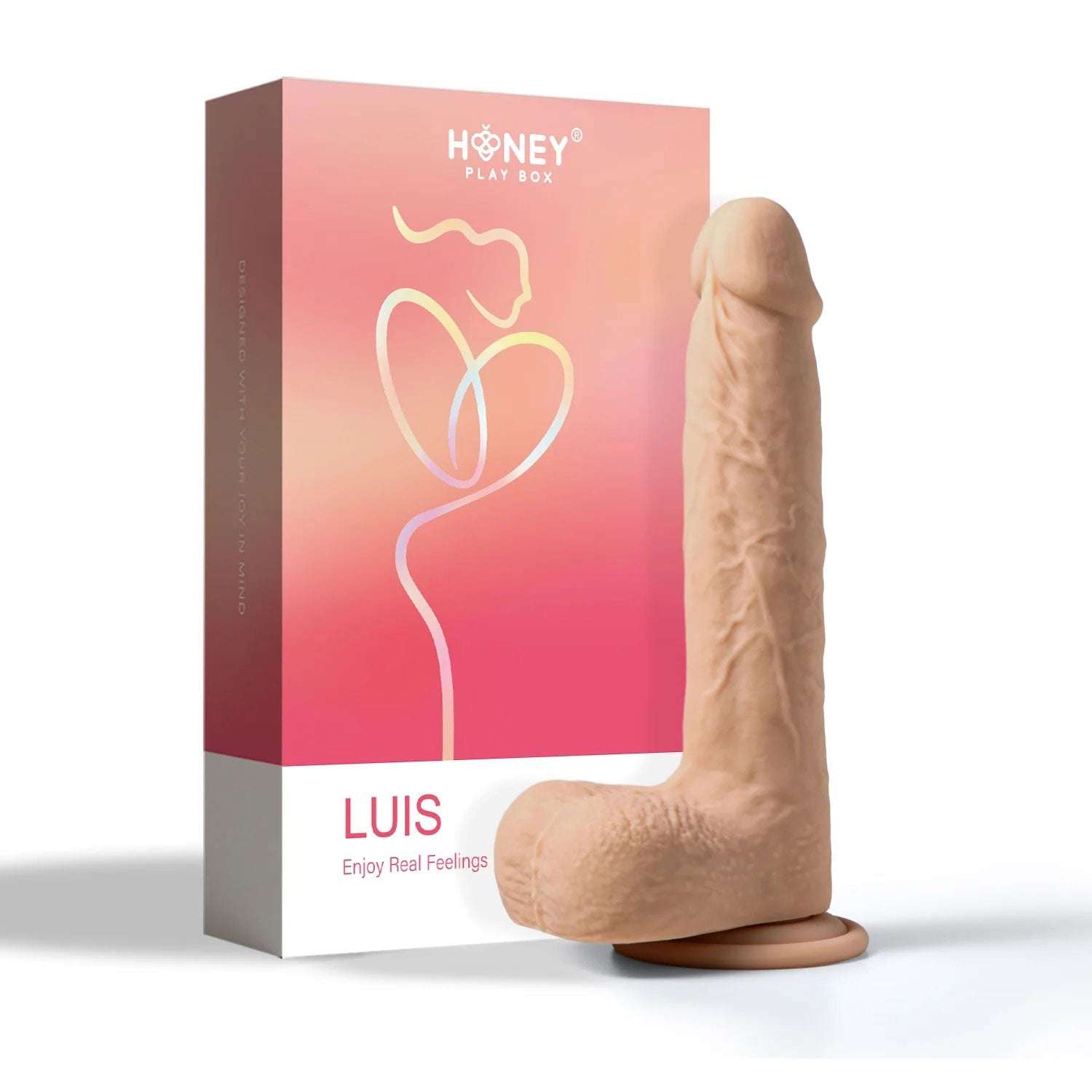 Luis-App Controlled 8.5" Real Thrusting Dildo With Clit Licker by Anal Toys & Stimulators