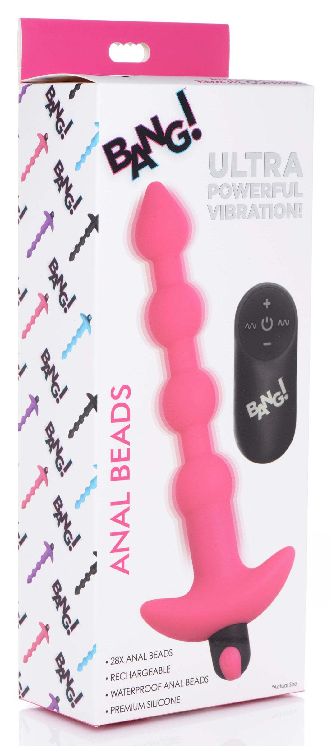 Bang - Vibrating Silicone Anal Beads with Remote Control by Anal Toys & Stimulators