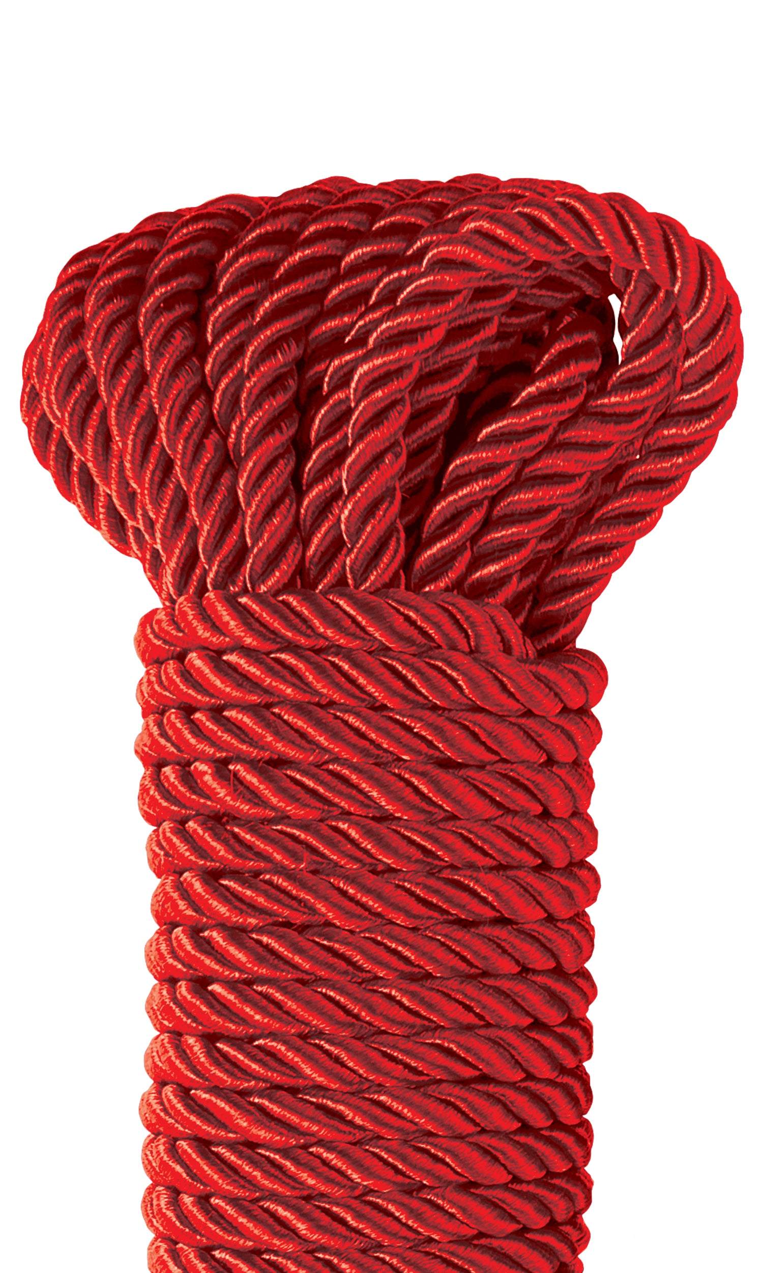 Fetish Fantasy Series deluxe silky red rope 32 ft for sensual restraint play