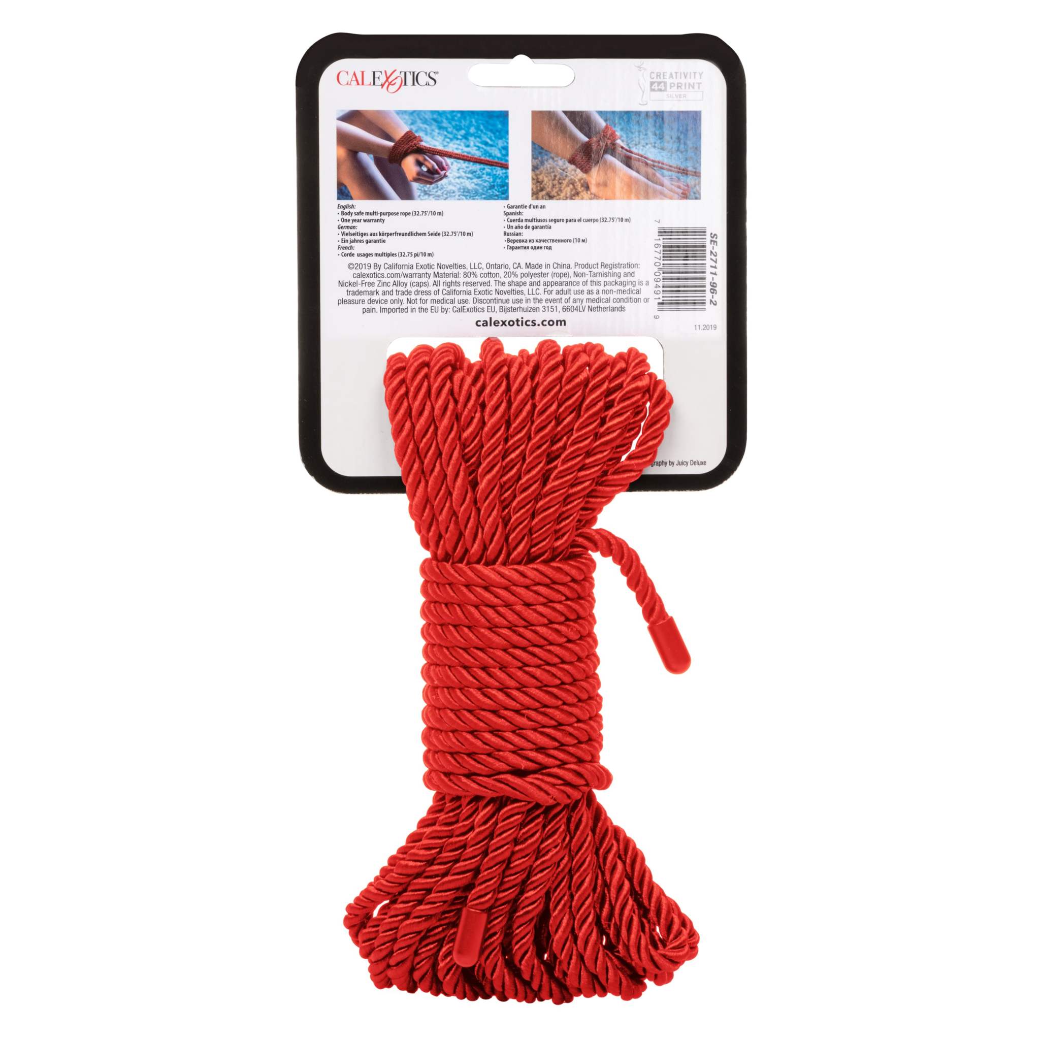 Scandal BDSM Rope durable red bondage rope for restraint and sensory play