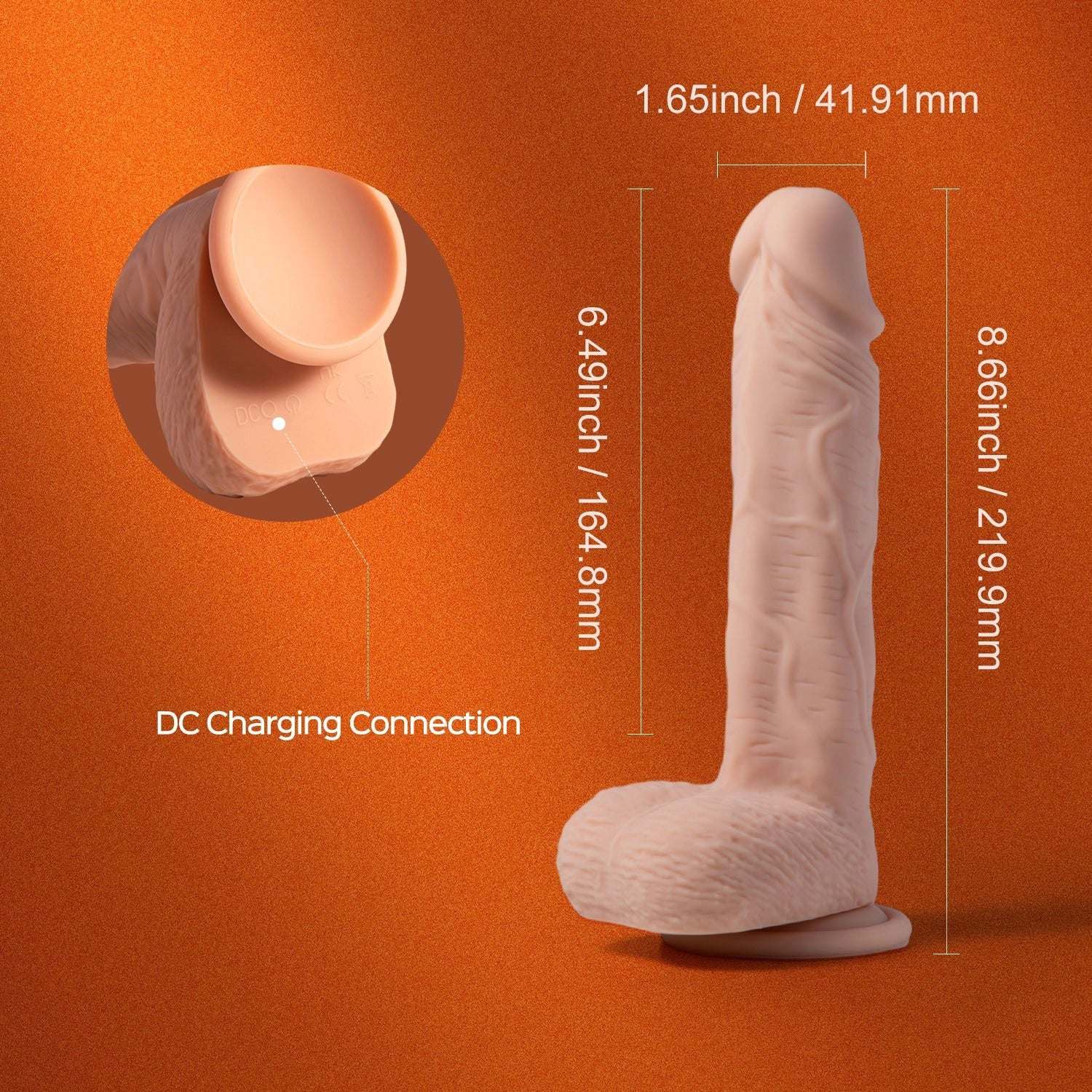 Paxton-App Controlled 7.5" Realistic Thrusting Penetrator Dildo by Anal Toys & Stimulators