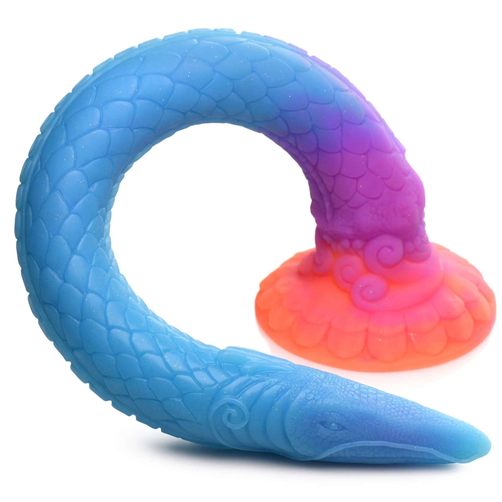 Makara Glow-in-the-Dark Silicone Snake Dildo by Anal Toys & Stimulators