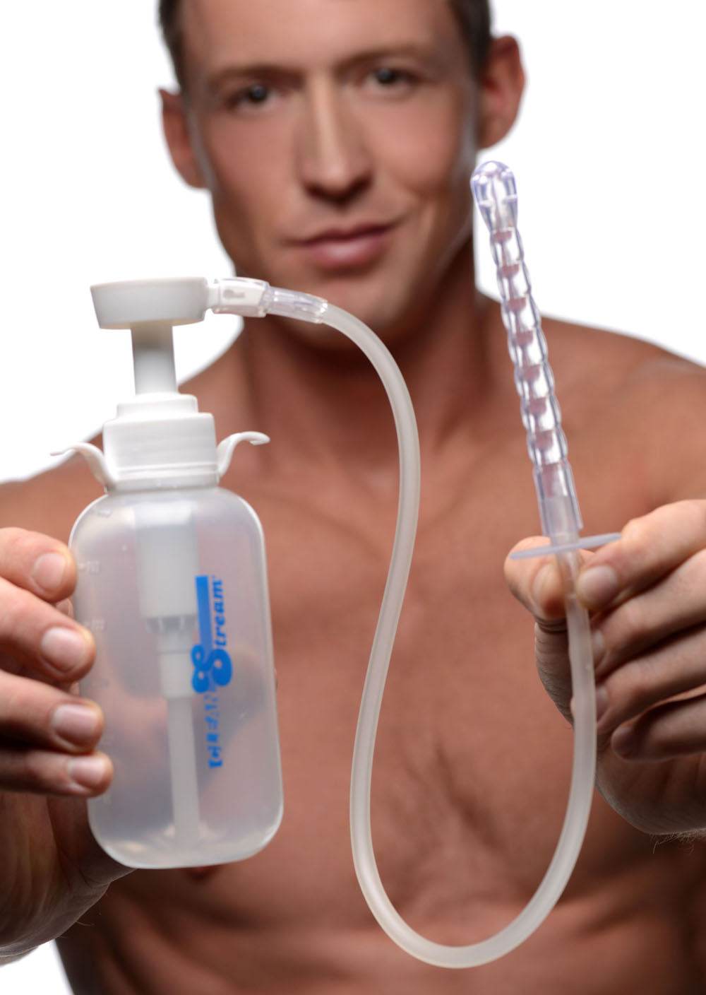 Pump Action Enema Bottle With Nozzle by Sexual Wellness