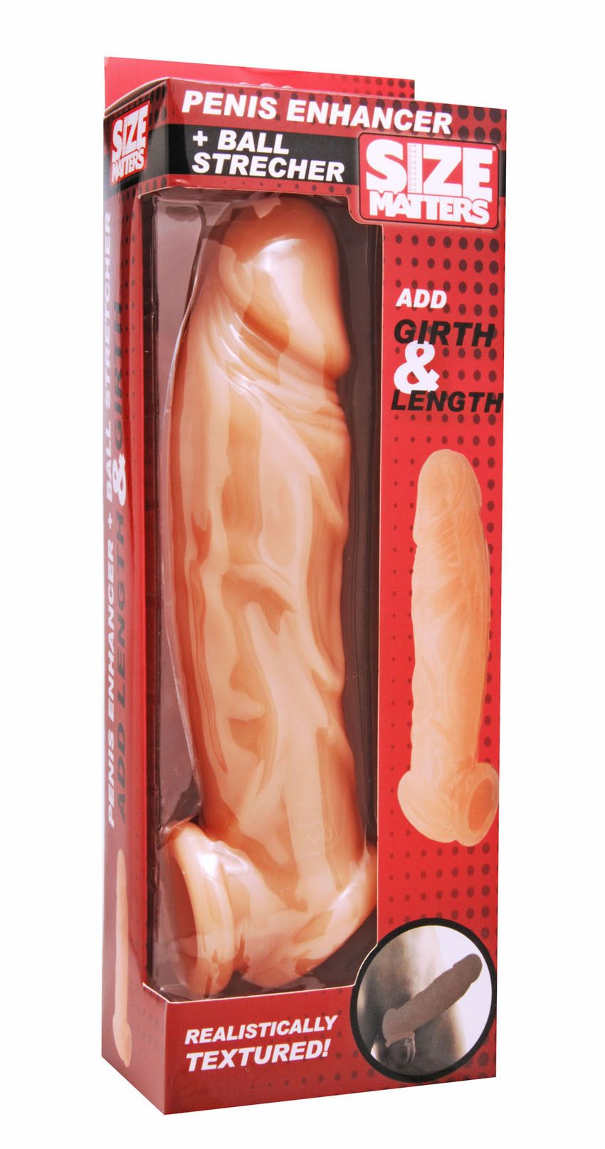 Realistic Flesh Penis Enhancer and Ball Stretcher by Cock & Balls