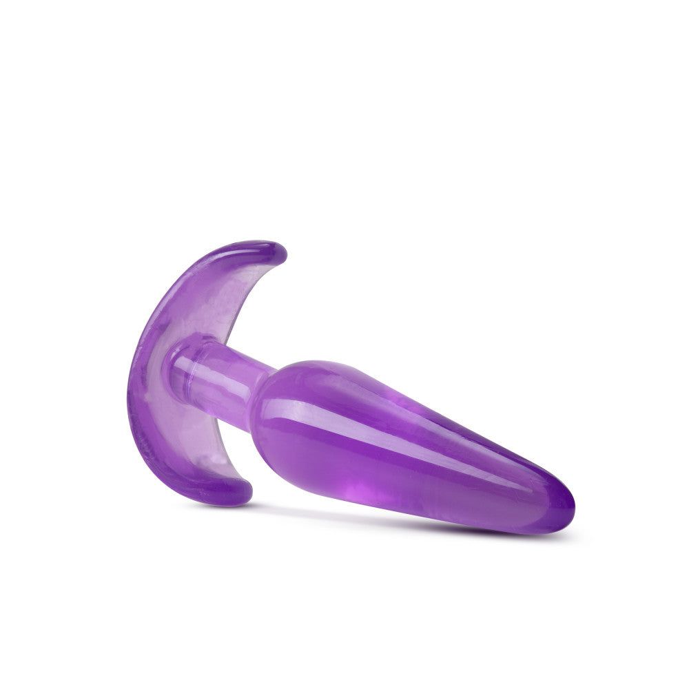 B Yours Slim purple tapered anal plug with ergonomic base and flexible body-safe material