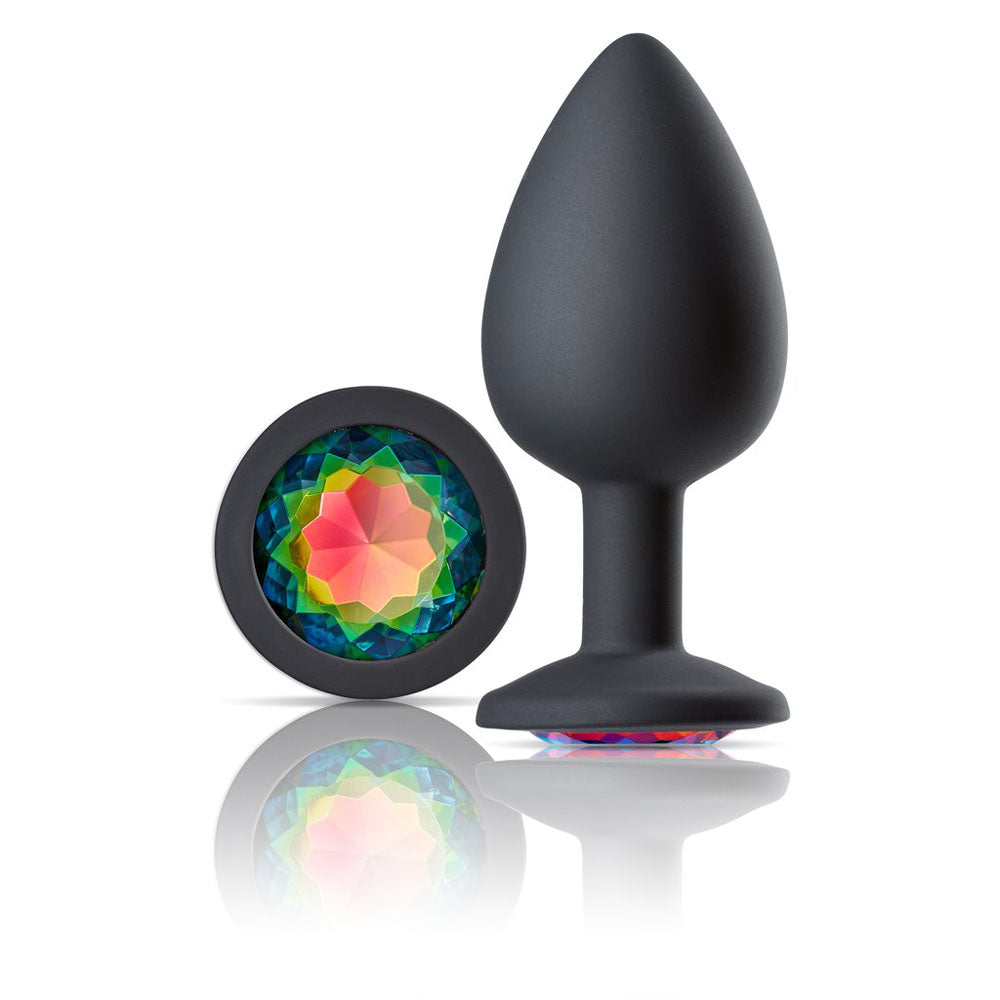 Cloud 9 Novelties Gems Jeweled Silicone Anal Plug - Large by Anal Toys & Stimulators
