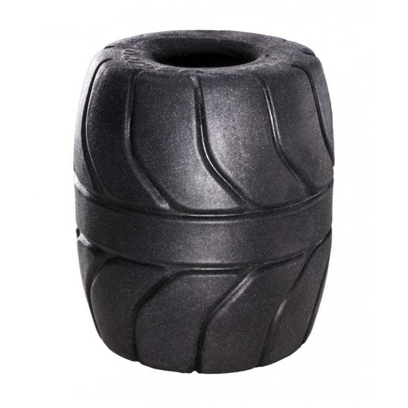 Silaskin 2-inch black ball stretcher toy with stretchy textured design for comfort and fit