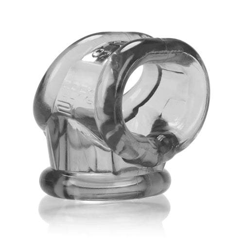 Transparent smoky gray Cocksling-2 ergonomic cockring designed for enhanced male pleasure and comfort.