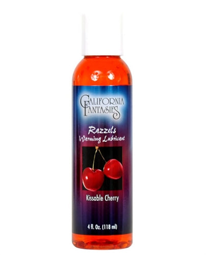 Razzels Warming Lubricant - Kissable Cherry - 4 Oz. Bottle by Lubricants, Creams & Glides