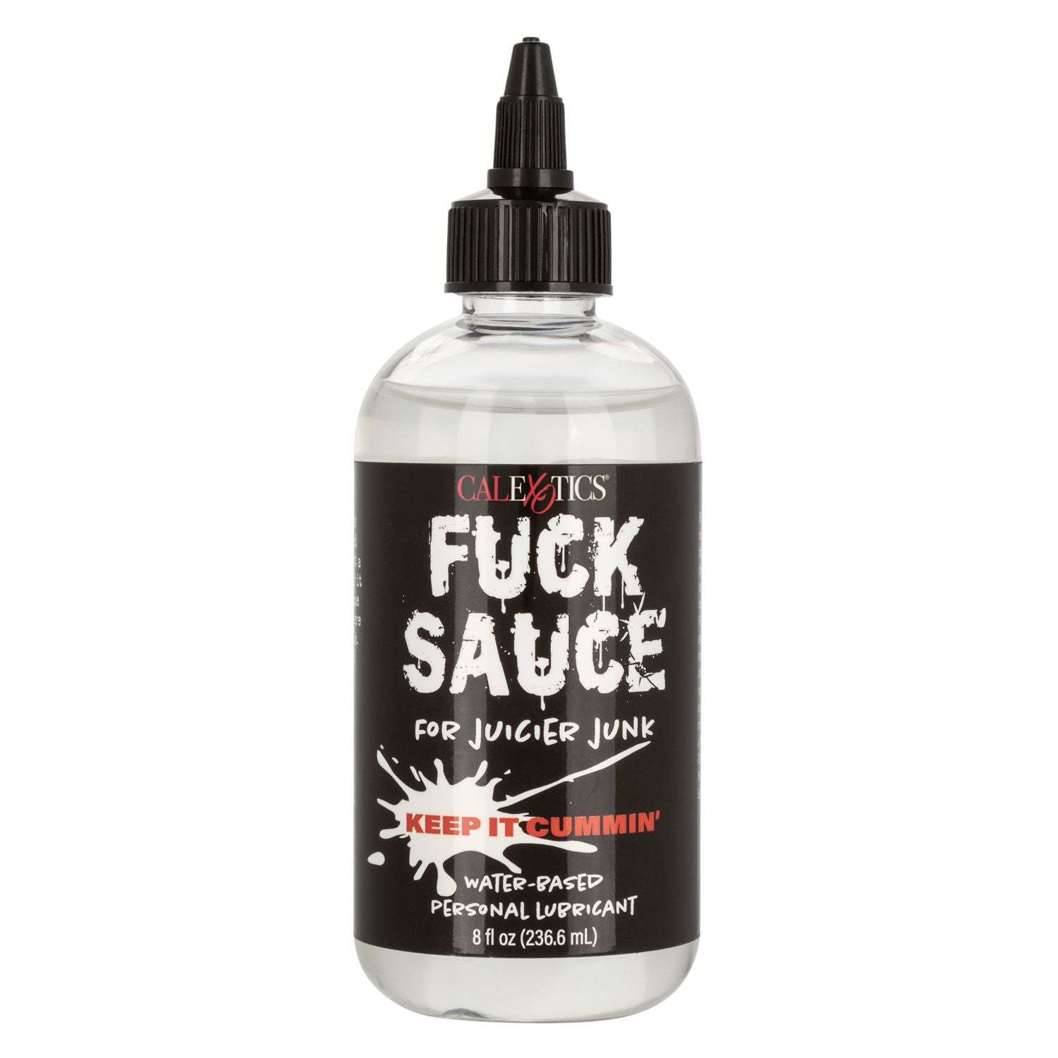 Fuck Sauce Water-Based Personal Lubricant 8oz by CalExotics, hypoallergenic and long-lasting lubricant for intimacy enhancement