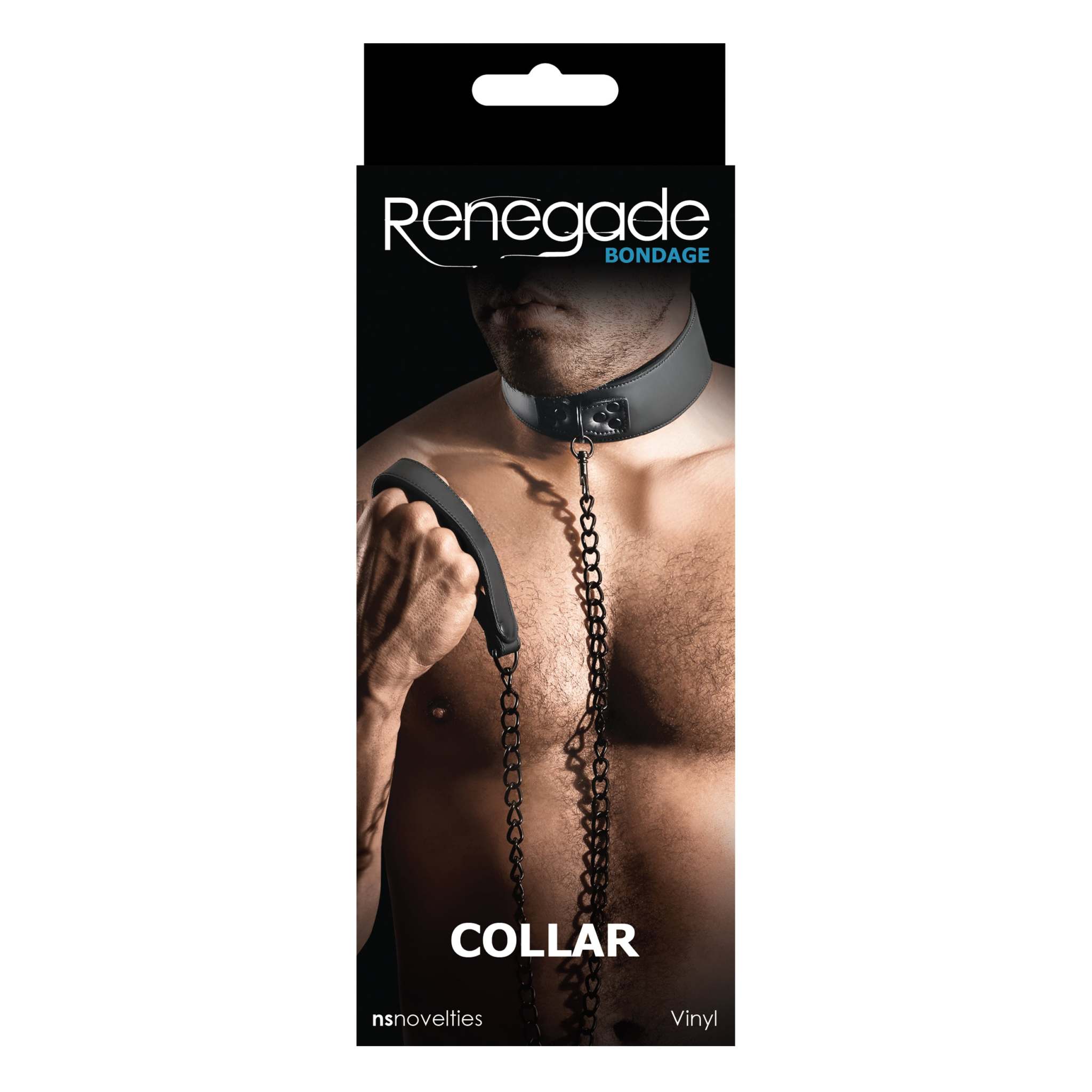 Renegade Bondage Collar - Black by Bondage & Fetish Toys