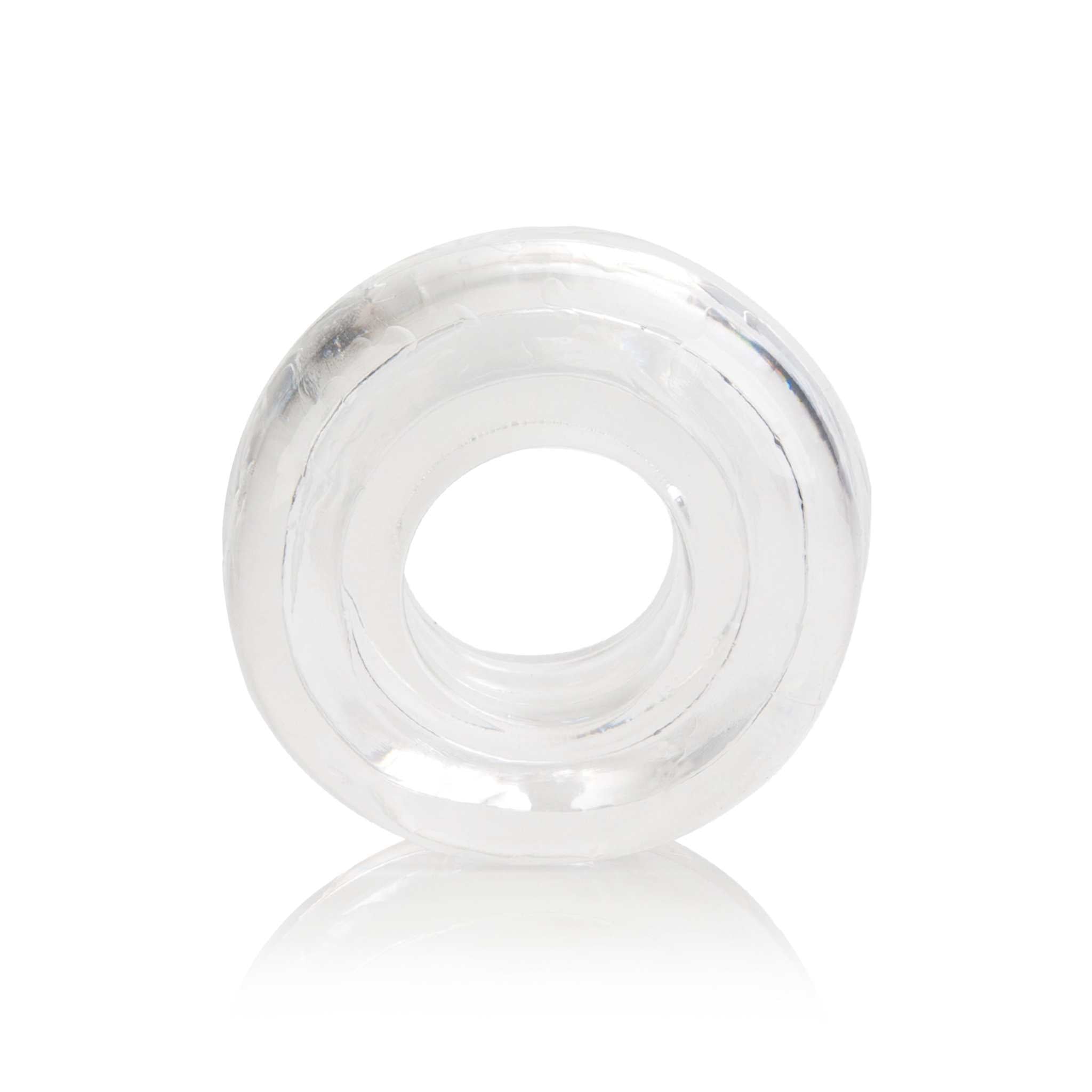 Clear universal pump sleeve donut-style accessory for pumps up to 3.25 inches diameter