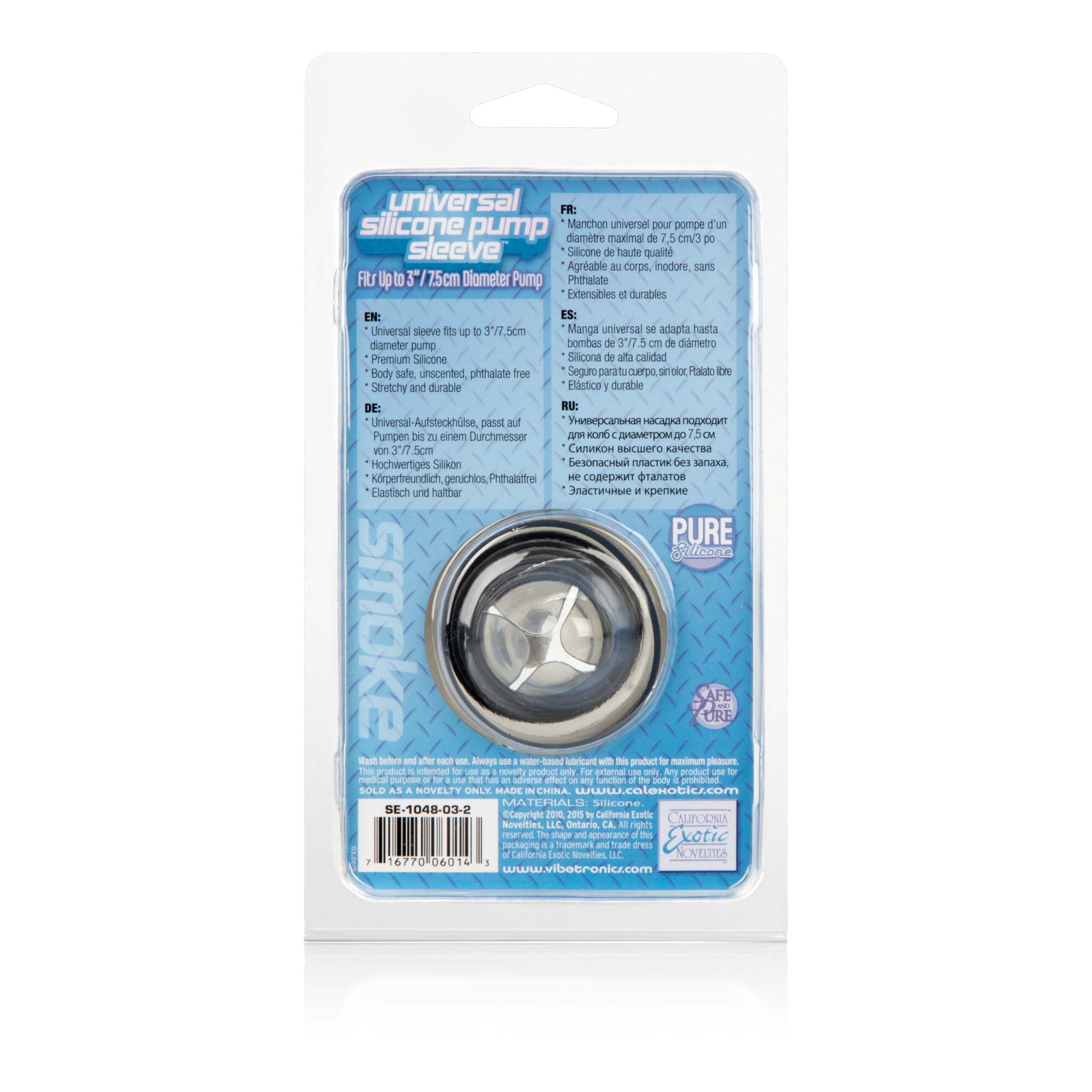 Universal Silicone Pump Sleeve - Smoke by Cock & Balls