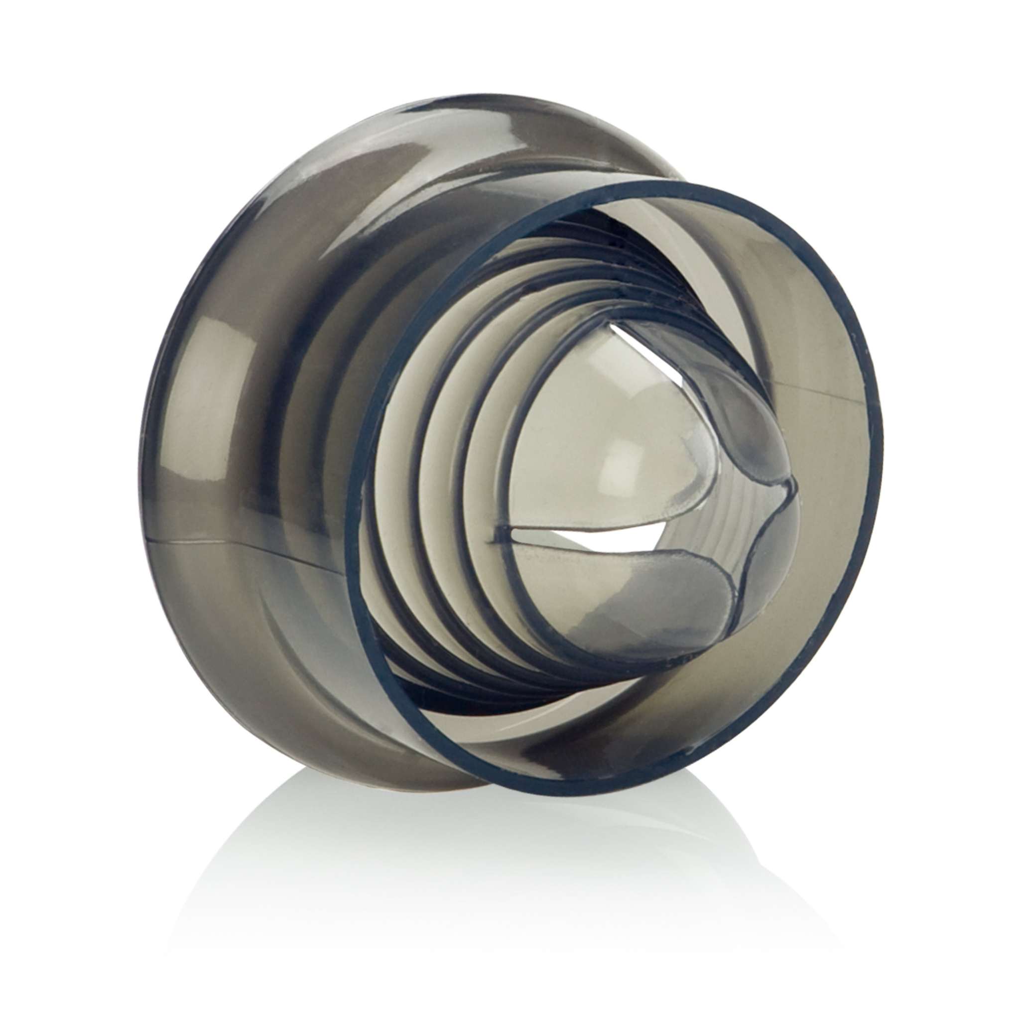 Universal silicone pump sleeve in smoke color for pump cylinders up to 3 inches, soft and flexible design