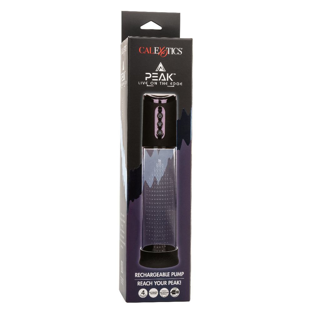 Peak Rechargeable Pump - Black/clear by Cock & Balls