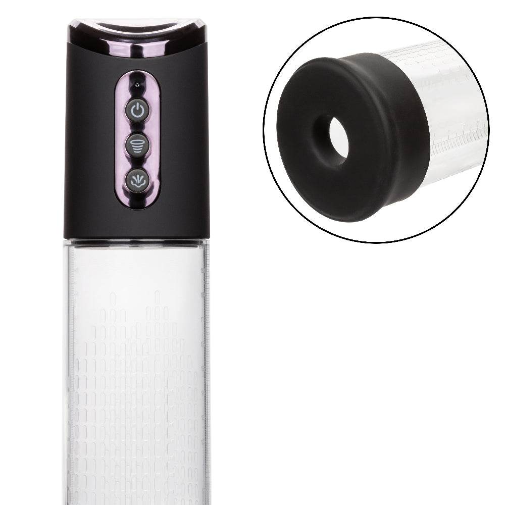 Peak Rechargeable Pump - Black/clear by Cock & Balls