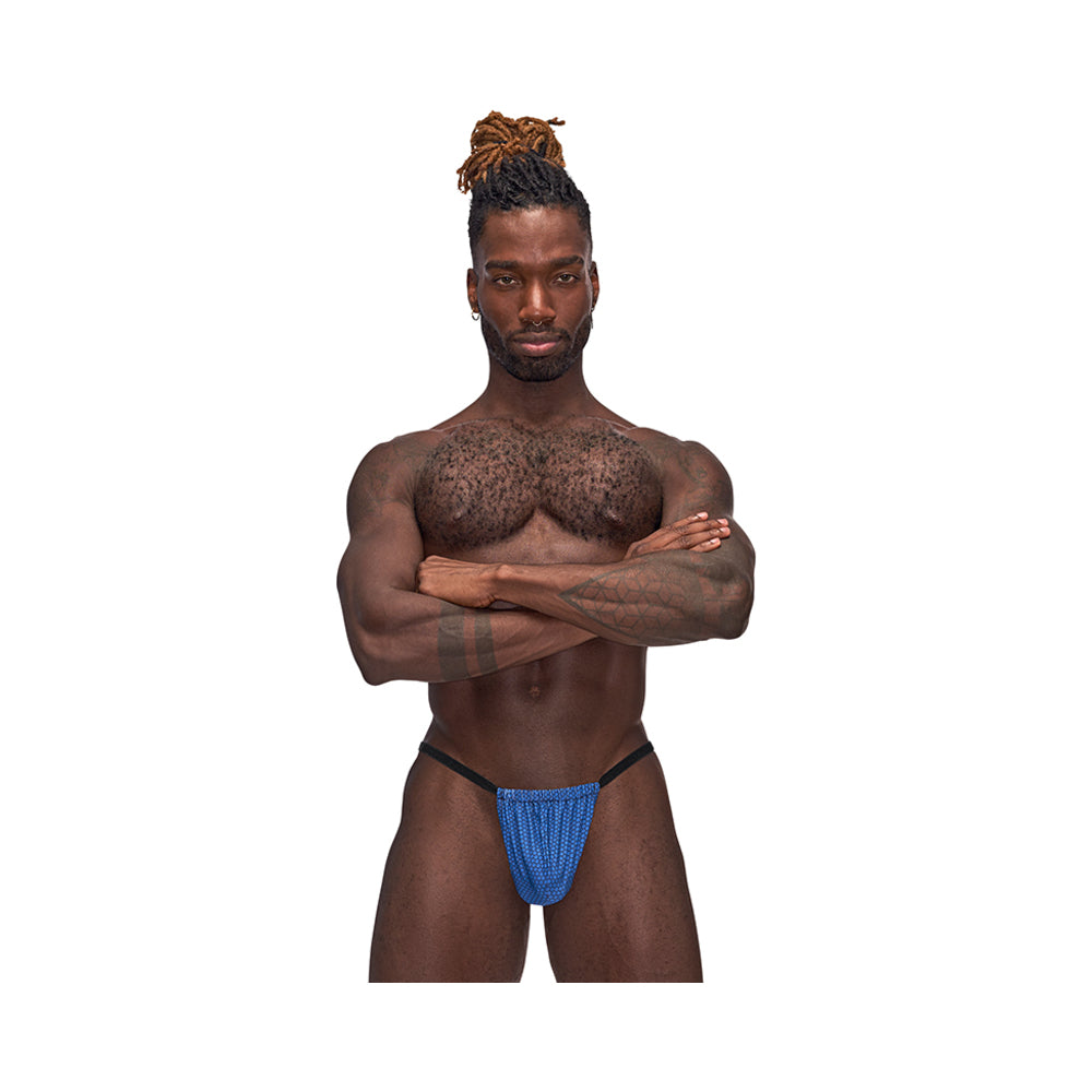 Male Power Sexagon Posing Strap Gray O/S by Apparel
