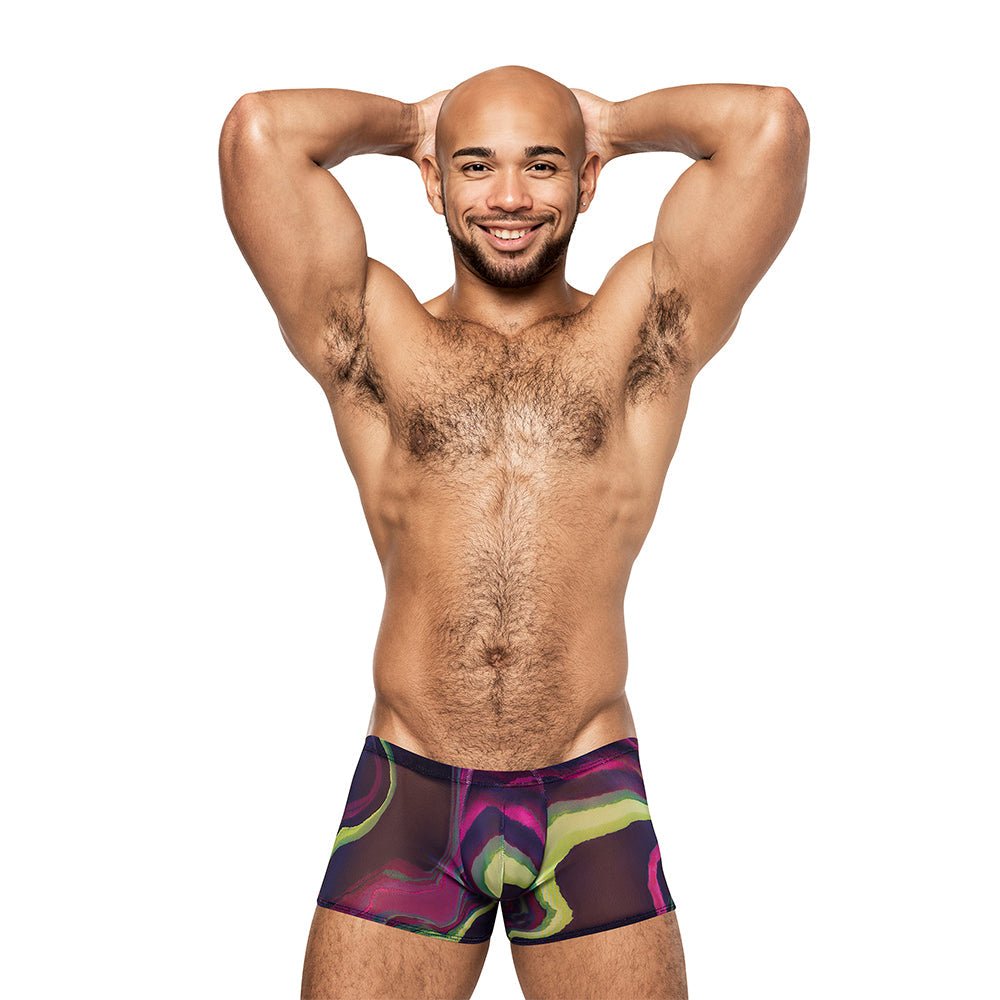 Male Power Galactic Mini Short Print L by Apparel