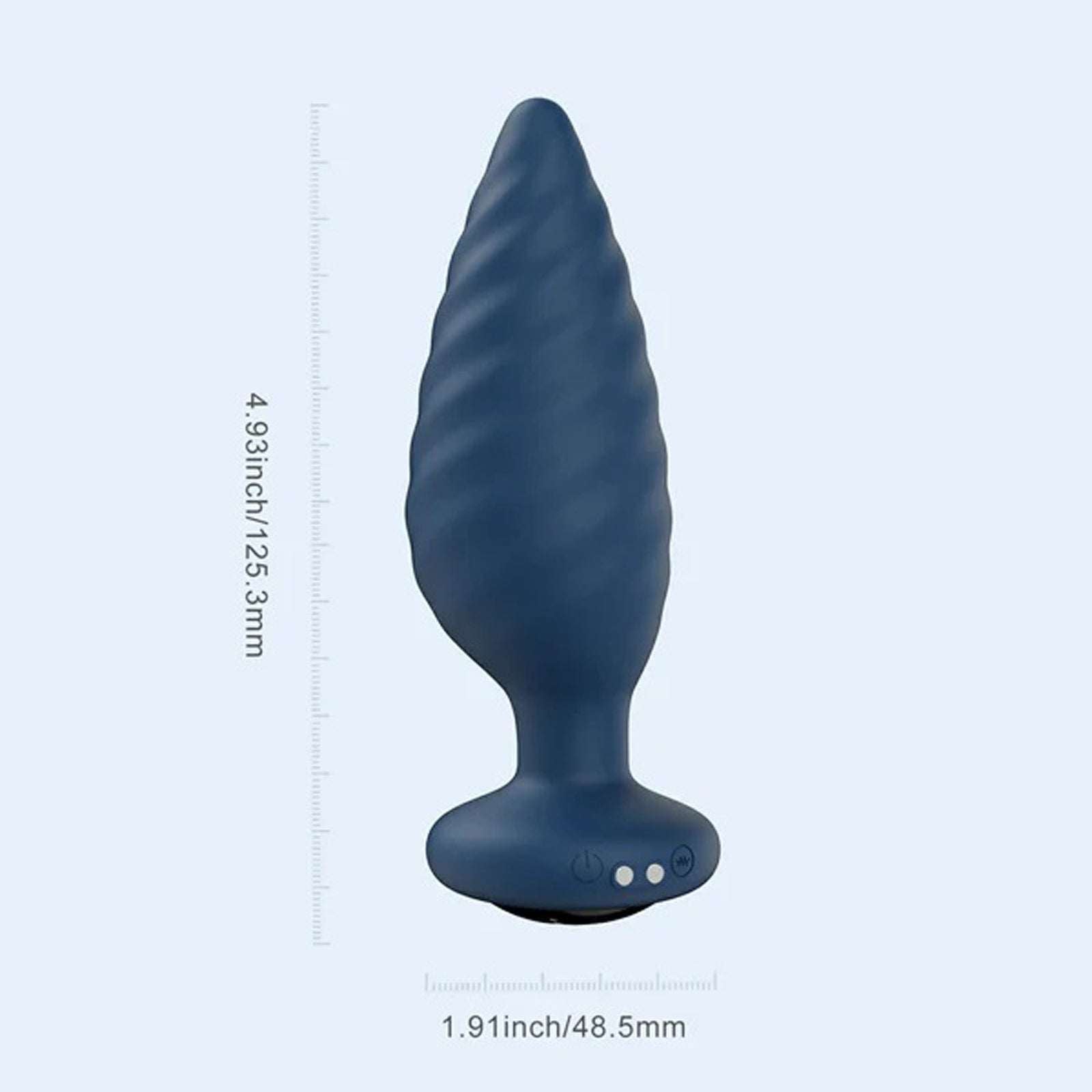Noah - App Controlled Rotating Butt Plug - Blue by Anal Toys & Stimulators