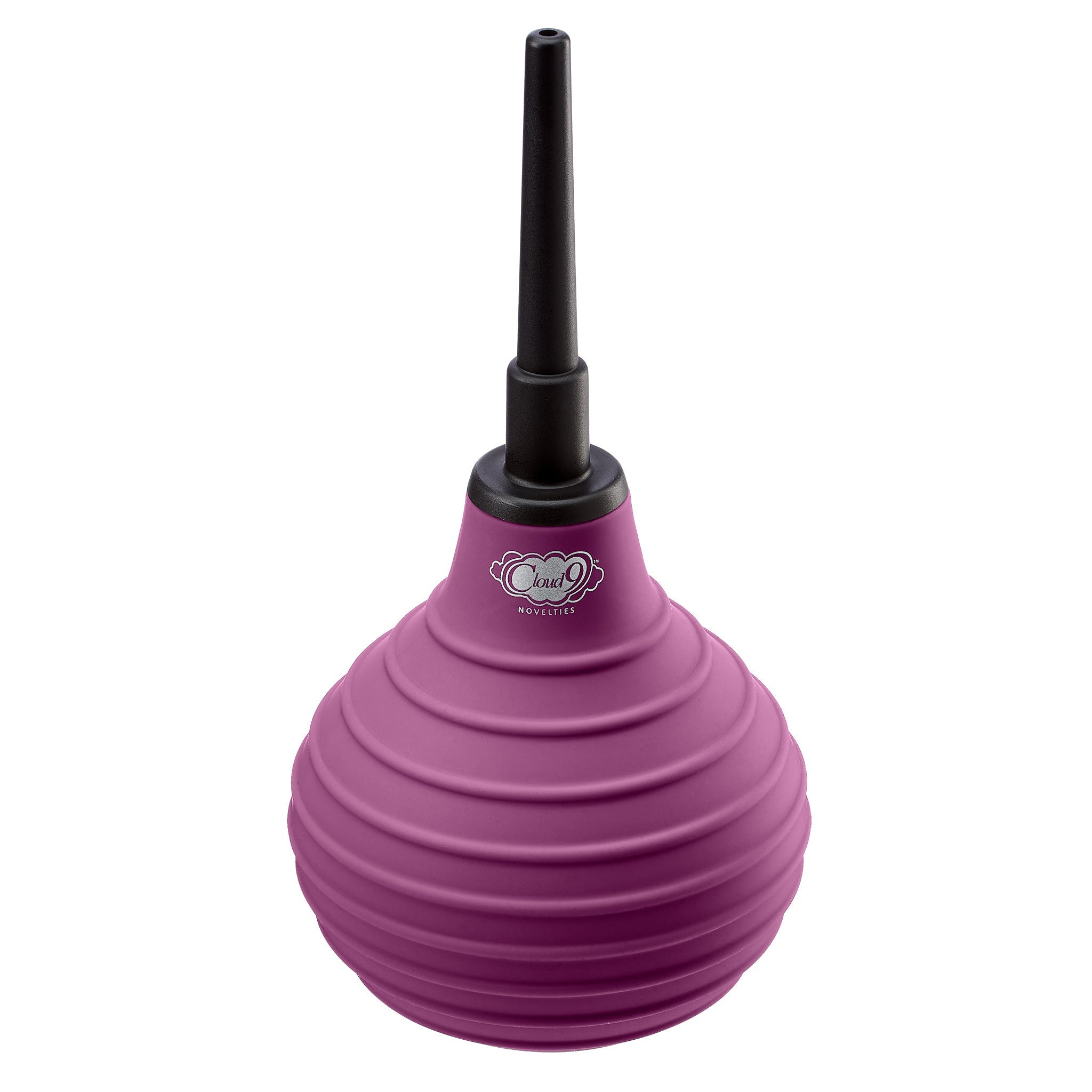 Health and Wellness Deluxe Enema Douche Non- Backflow One-Way Valve - 7.9 Fl. Oz. - Plum by Sexual Wellness