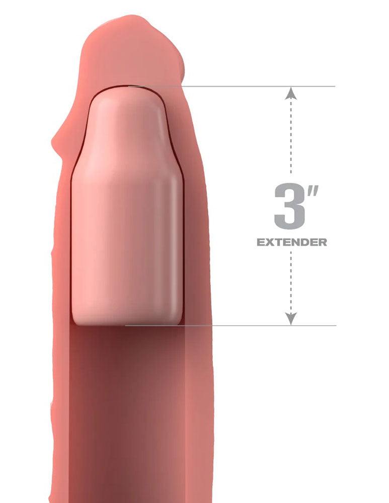 Fantasy X-Tensions Elite 9 Inch Sleeve With 3 Inch Plug - Light by Cock & Balls