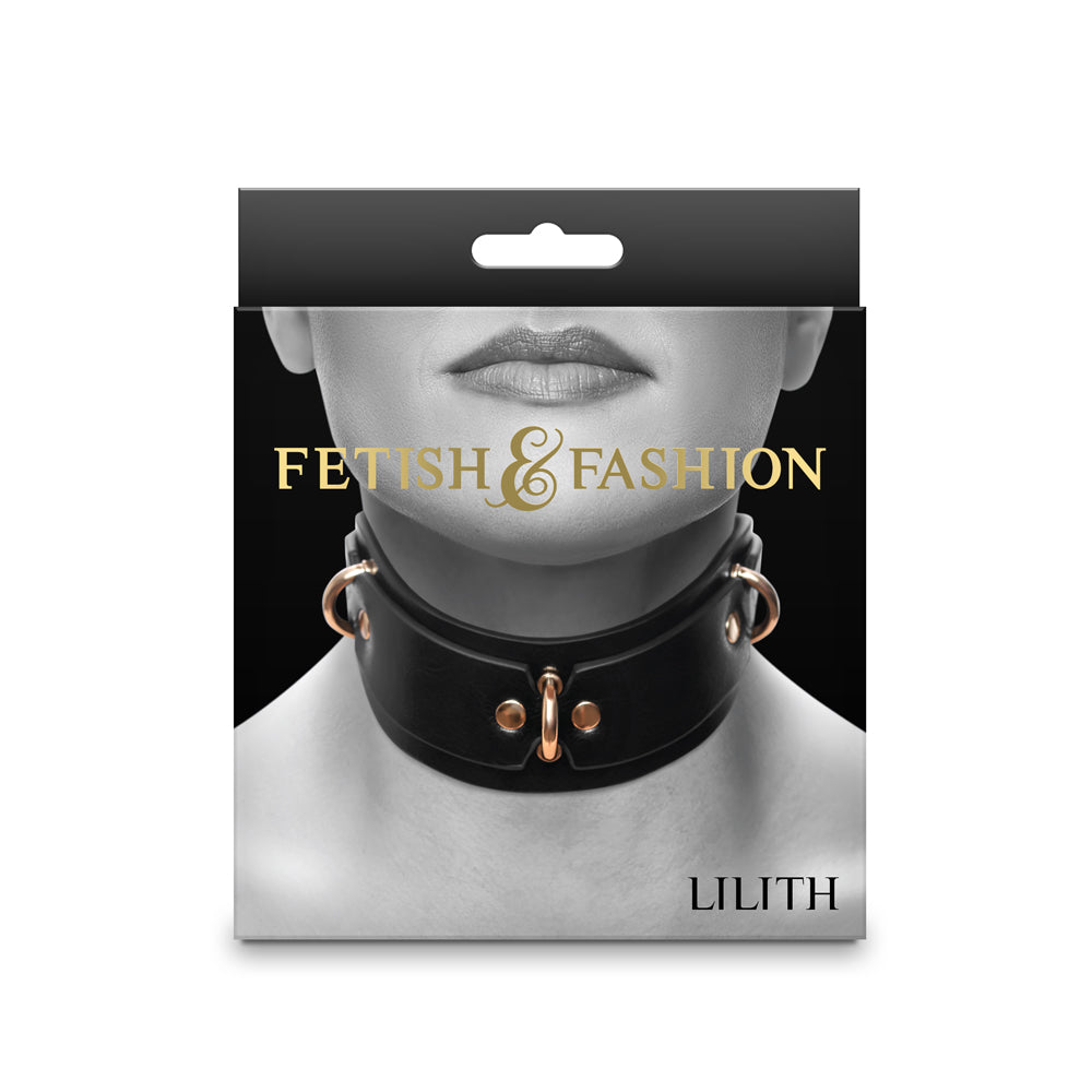 Fetish & Fashion Lilith Collar Black by Bondage & Fetish Toys