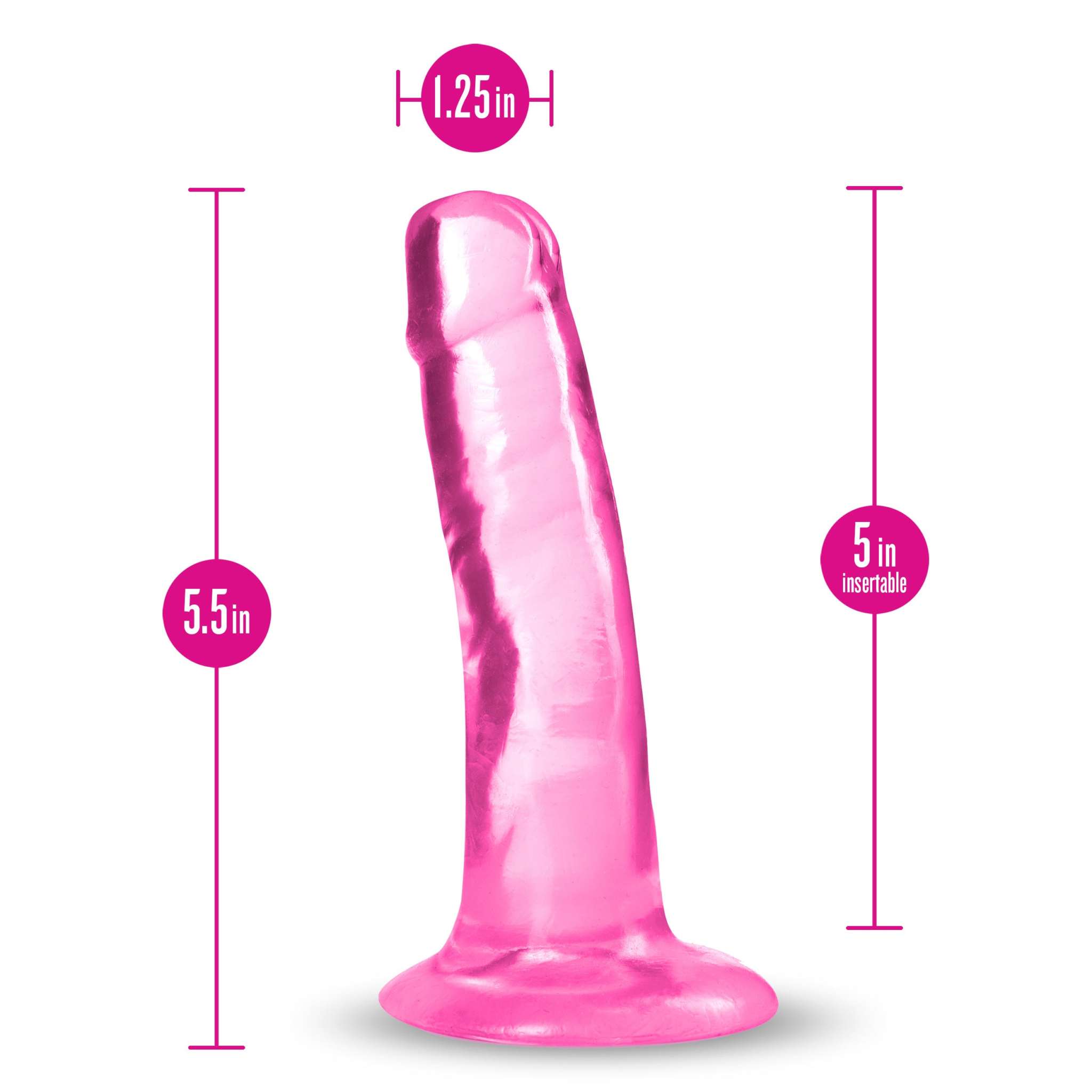 B Yours Plus - Hard N’ Happy - Pink by Anal Toys & Stimulators