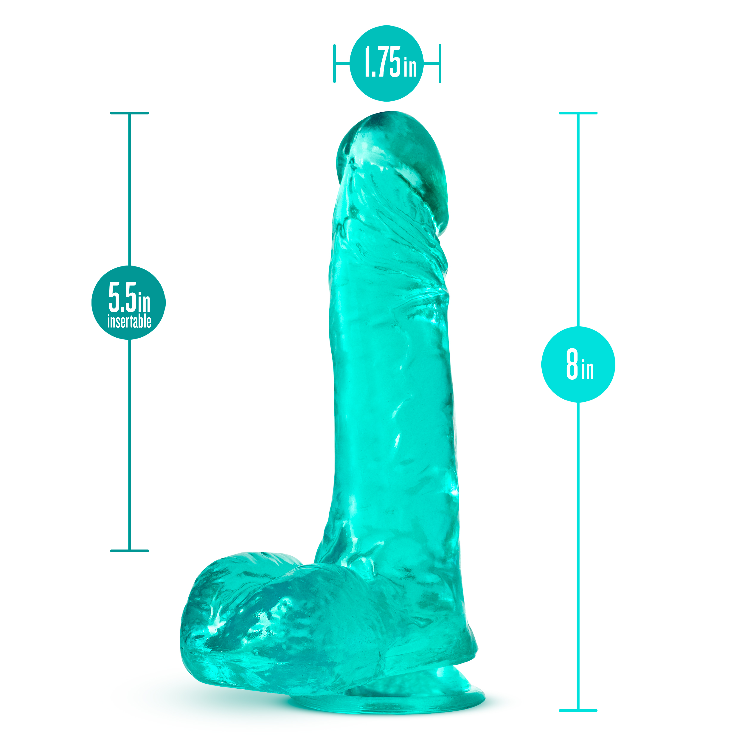 B Yours Plus - Ram n' Jam - Teal by Anal Toys & Stimulators