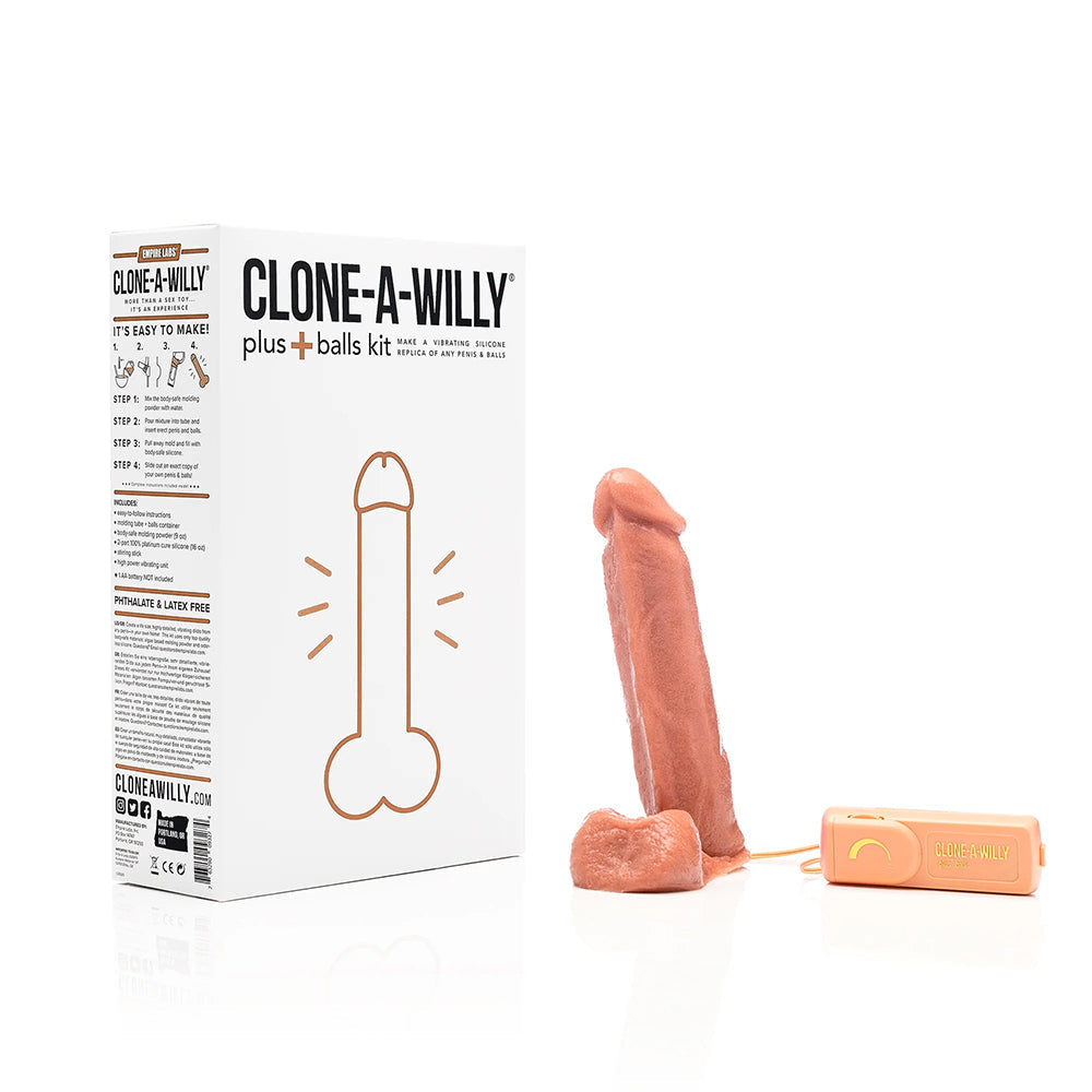 Clone-A-Willy Plus with Balls Medium Skin Tone by Anal Toys & Stimulators