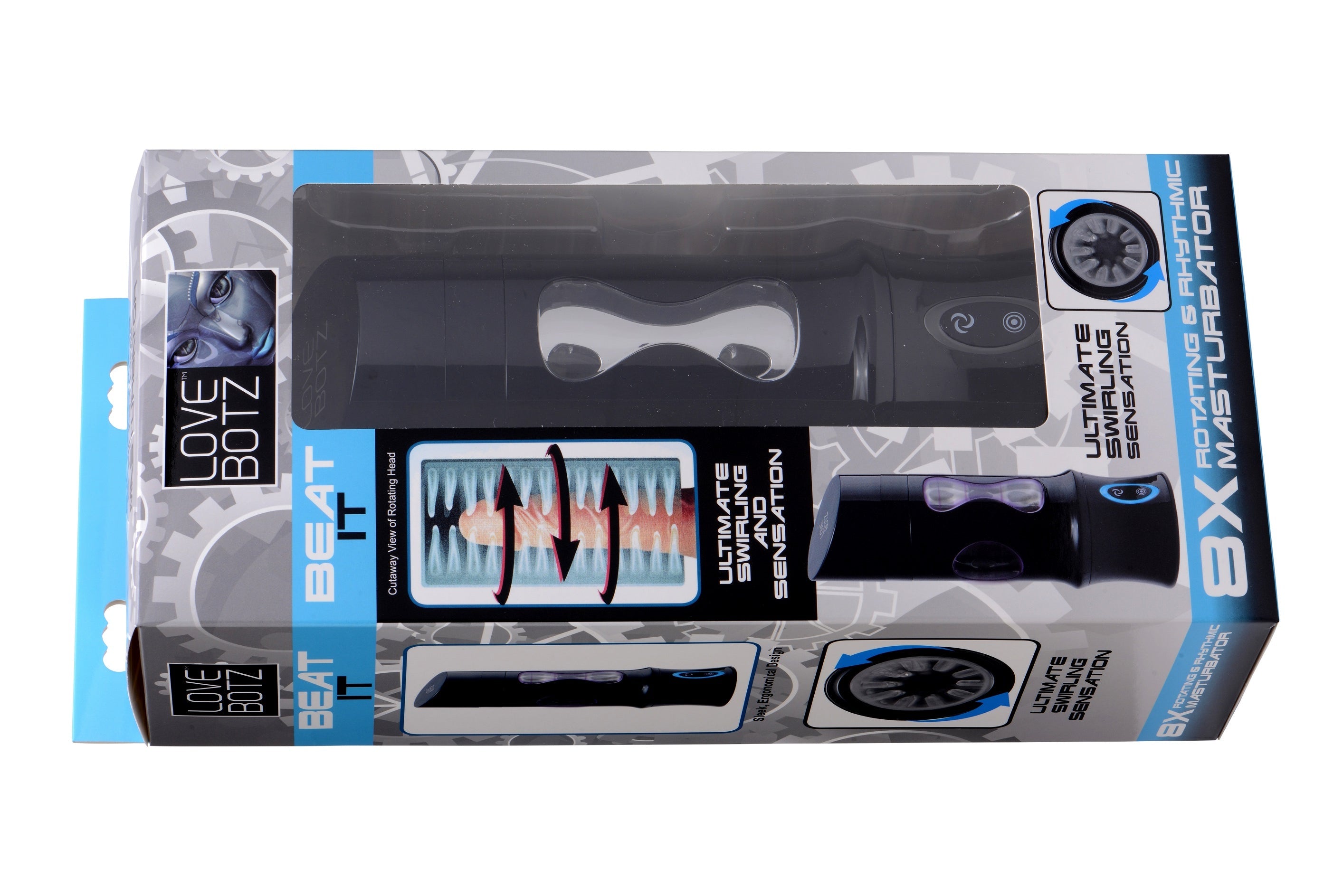 Love Botz Beat It 8x Rotating & Rhythmic Masturbator by Vibrators and Massagers