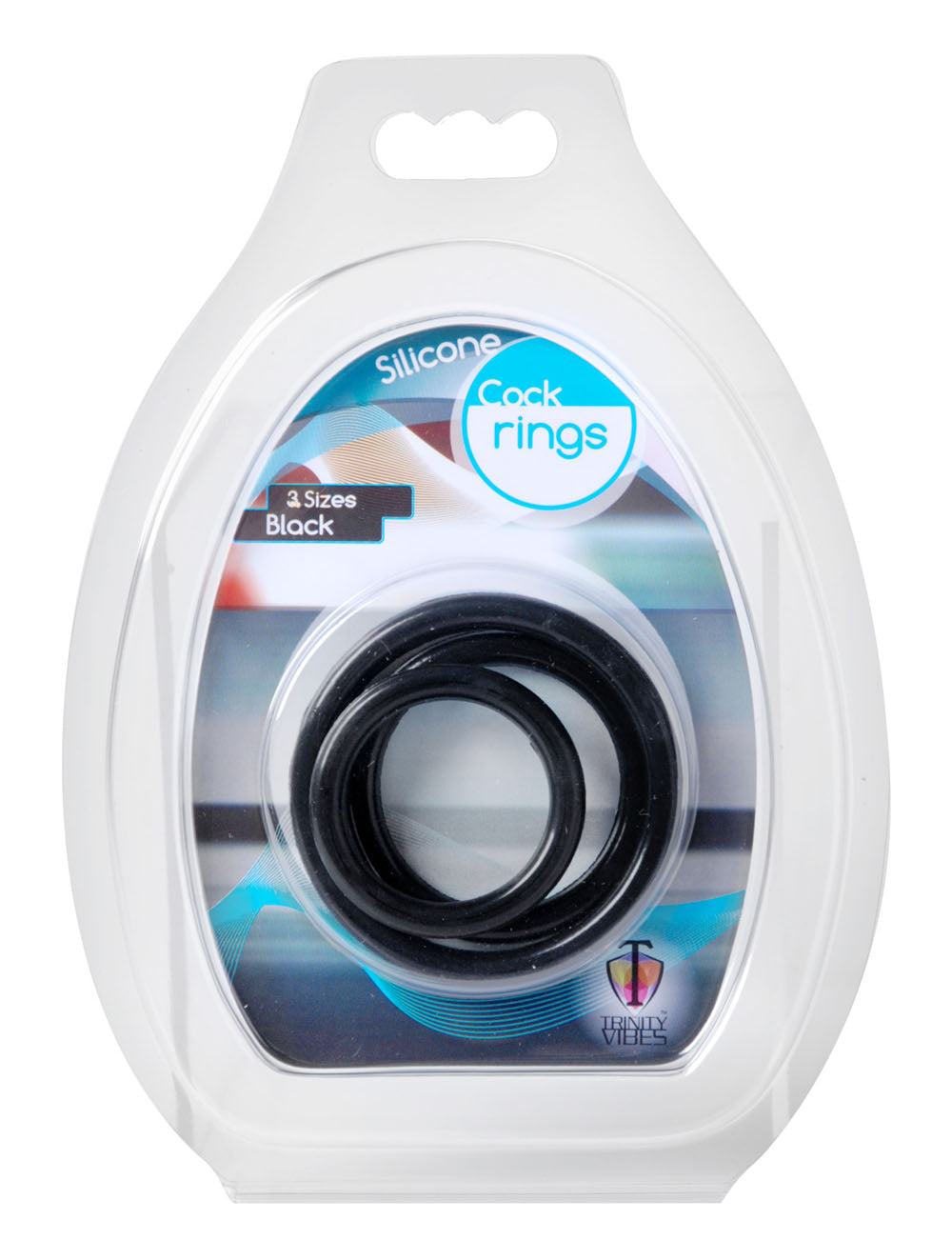 Trinity Silicone Cock Rings - Black by Cock & Balls