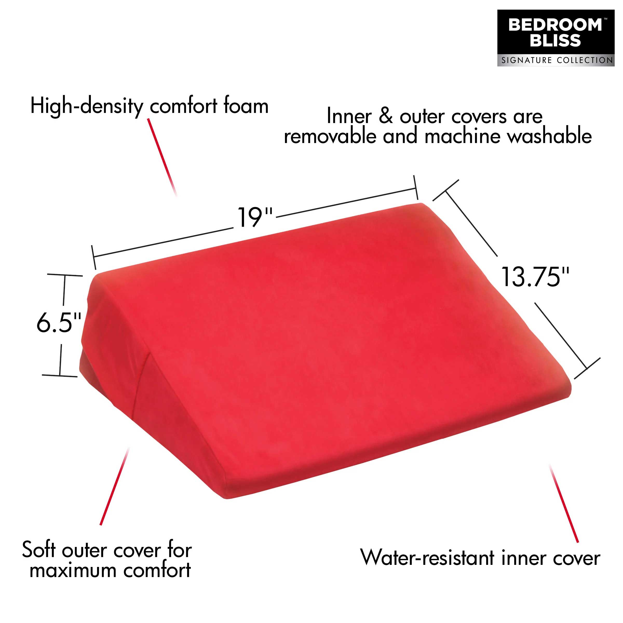 Love Cushion Small Wedge Pillow - Red by Bondage & Fetish Toys