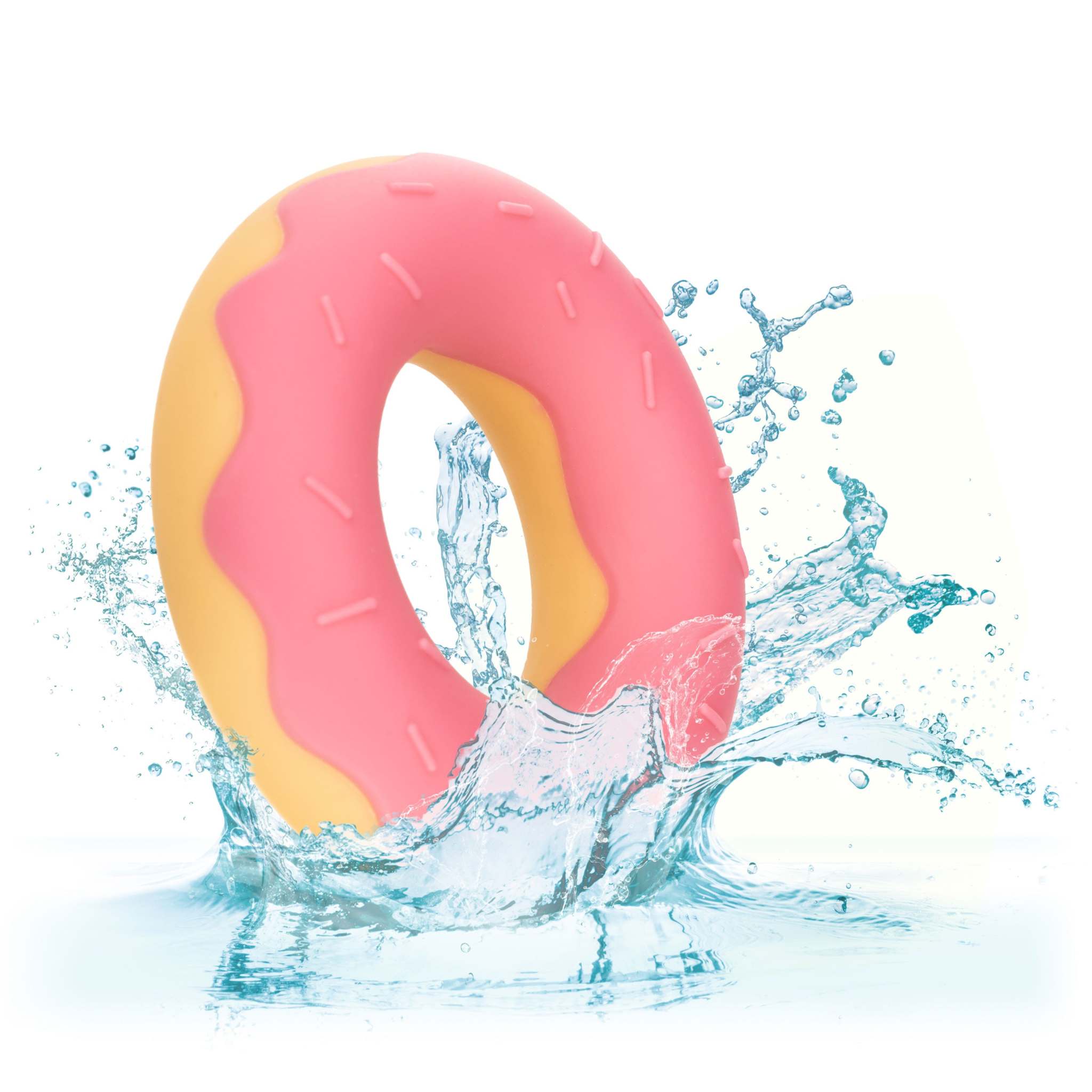 Naughty Bits Dickin’ Donuts Silicone Donut Cock Ring - Pink by Cock & Balls