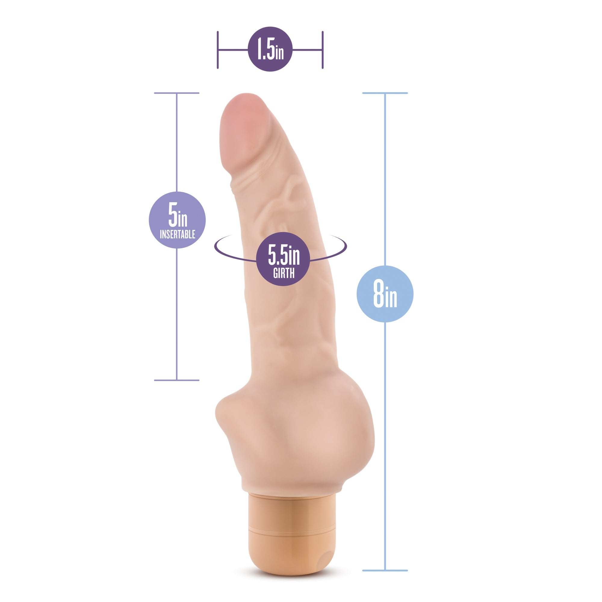 Dr. Skin - Cock Vibe #12 - Beige by Vibrators and Massagers