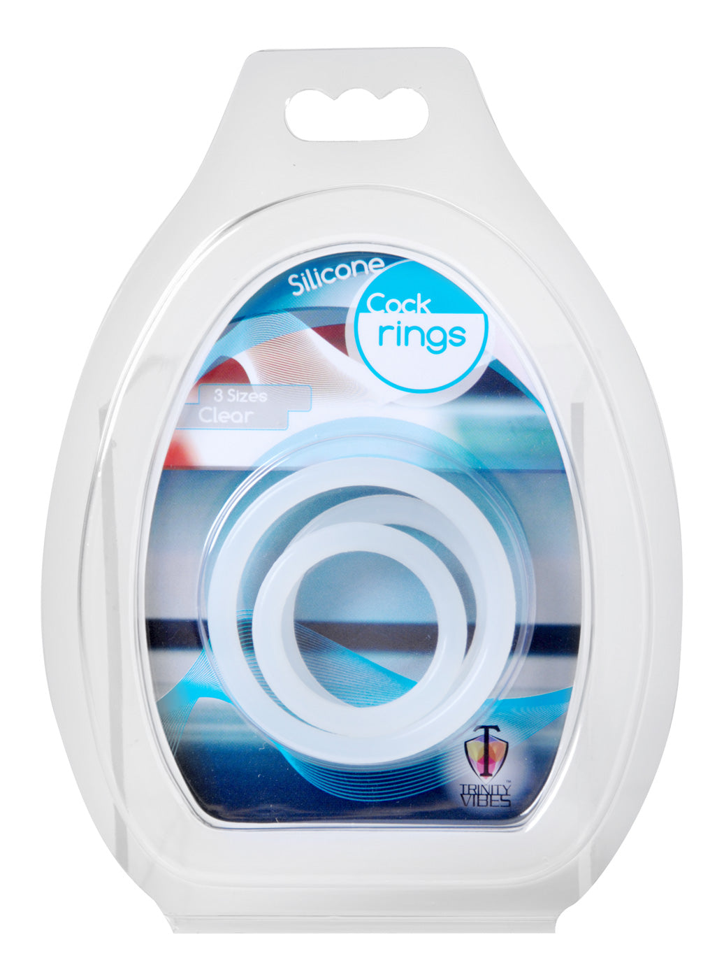 Trinity Silicone Cock Rings - Clear by Cock & Balls