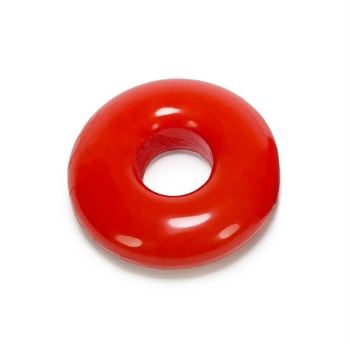 Do-Nut-2 Large Atomic Jock Cockring in vibrant red, stretchable and durable FLEXXX TPR material, enhancing intimate performance.