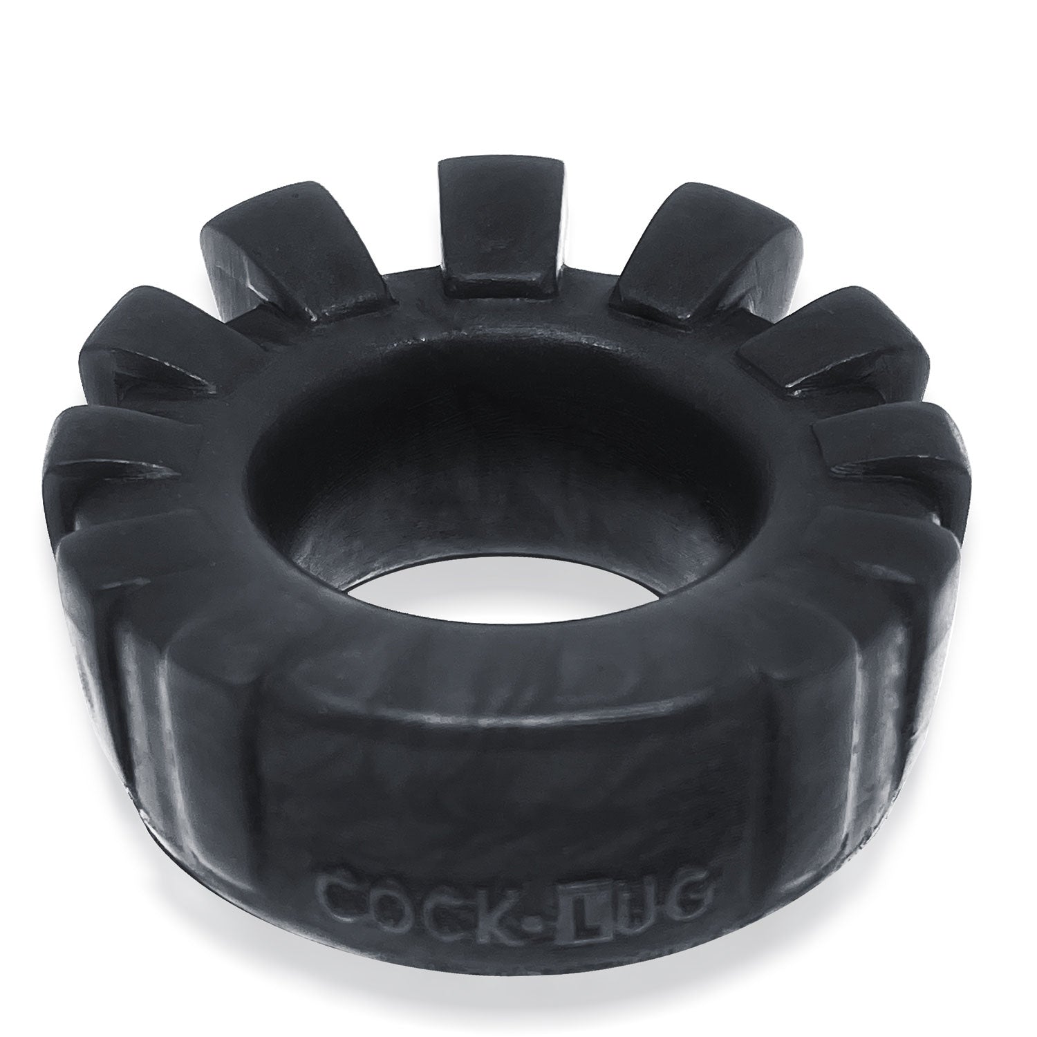 Cock-Lug Lugged Cockring - Black by Cock & Balls