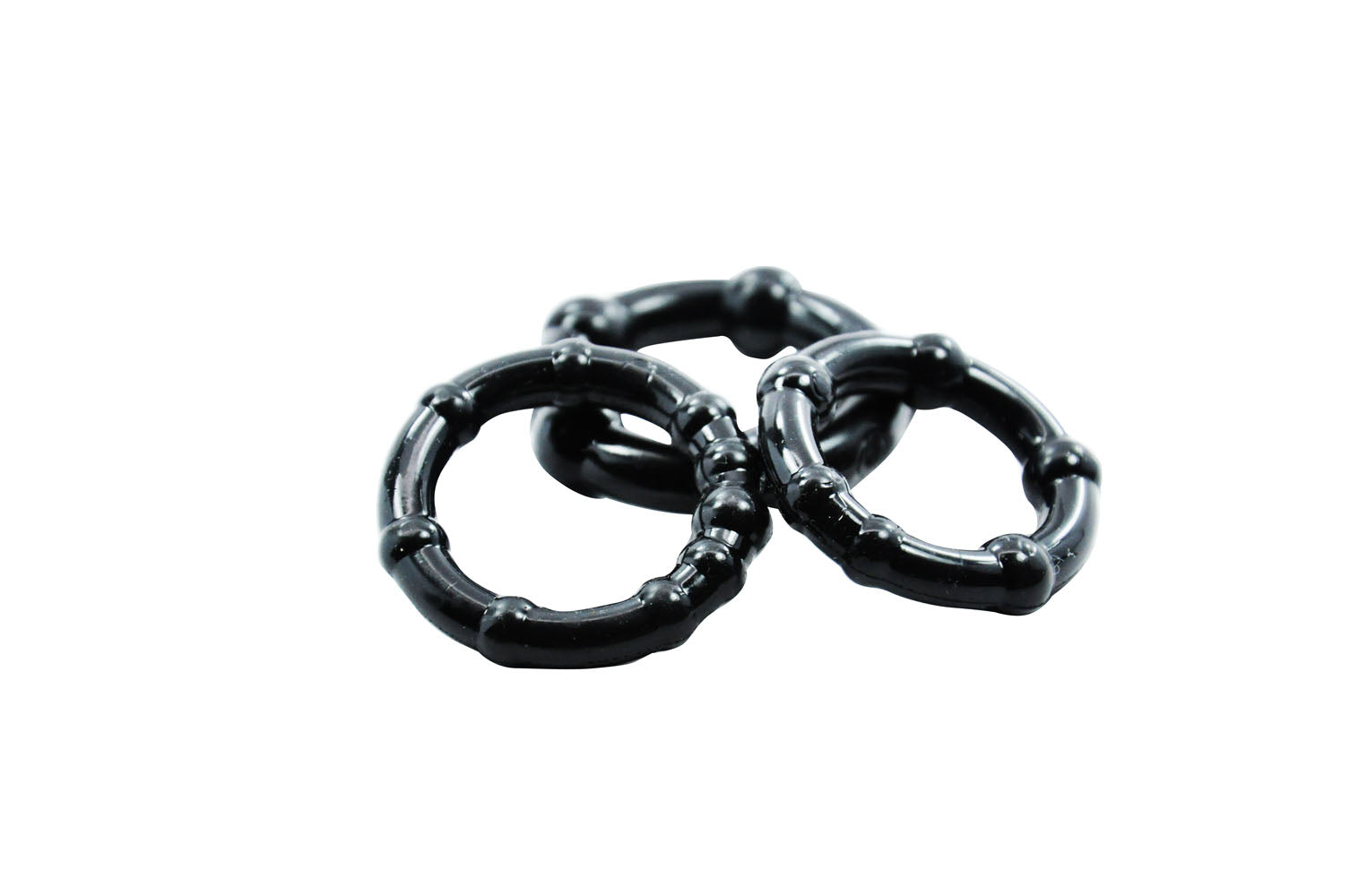 Cockring Combo Beaded - Black by Cock & Balls