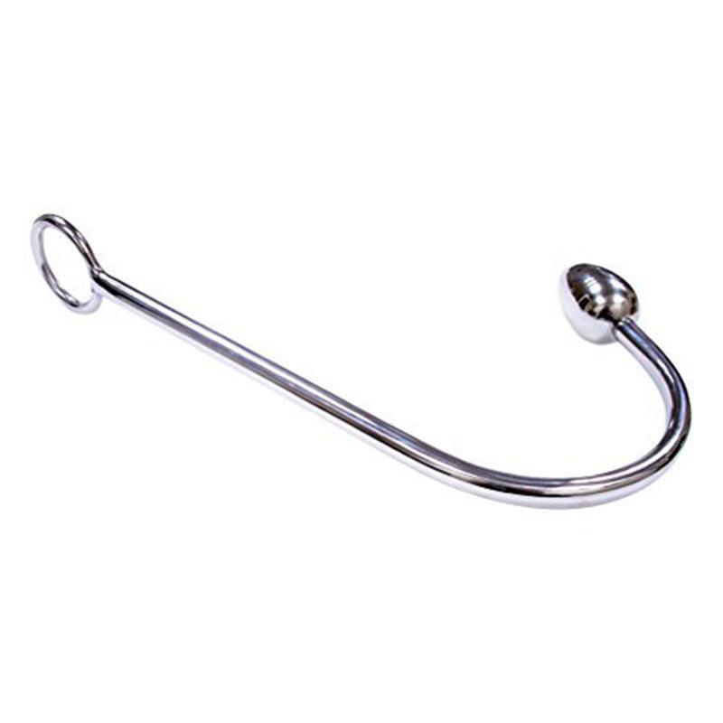 Rouge Stainless Steel Anal Hook with ergonomic hook design and polished finish for intimate use