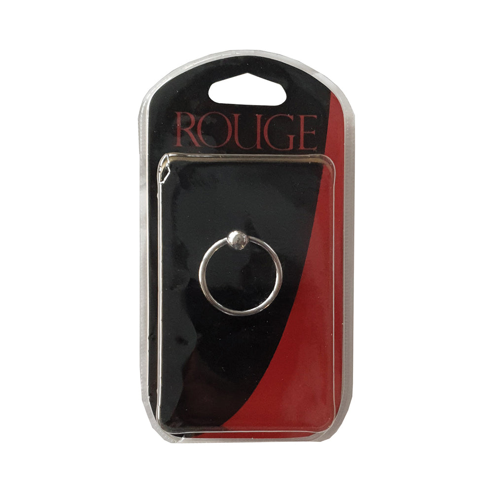 Rouge Stainless Steel Glans Ring with Pressure Point Ball by Bondage & Fetish Toys