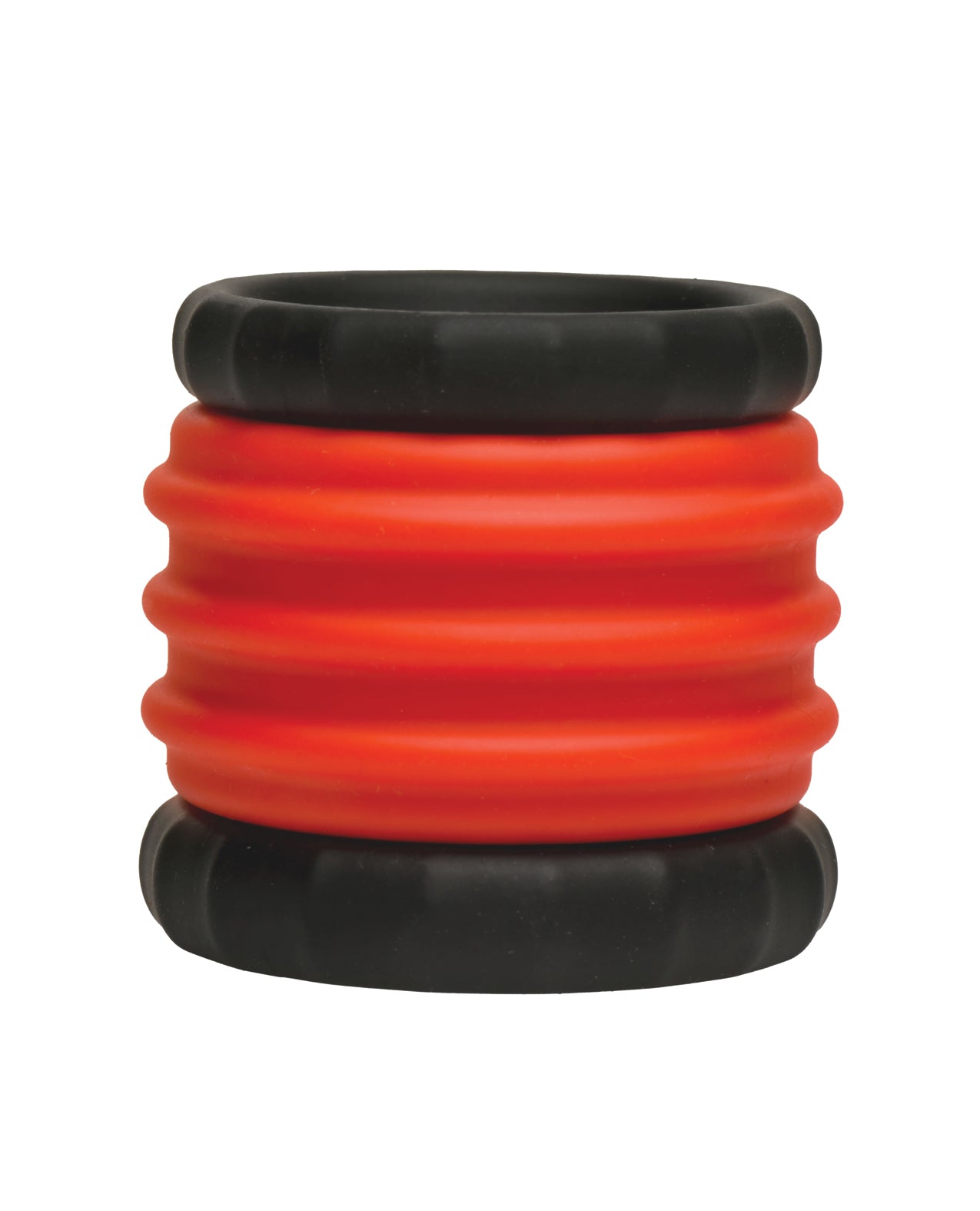 Curve Toys Jock 2-in-1 Silicone Cock Ring - Red by Cock & Balls